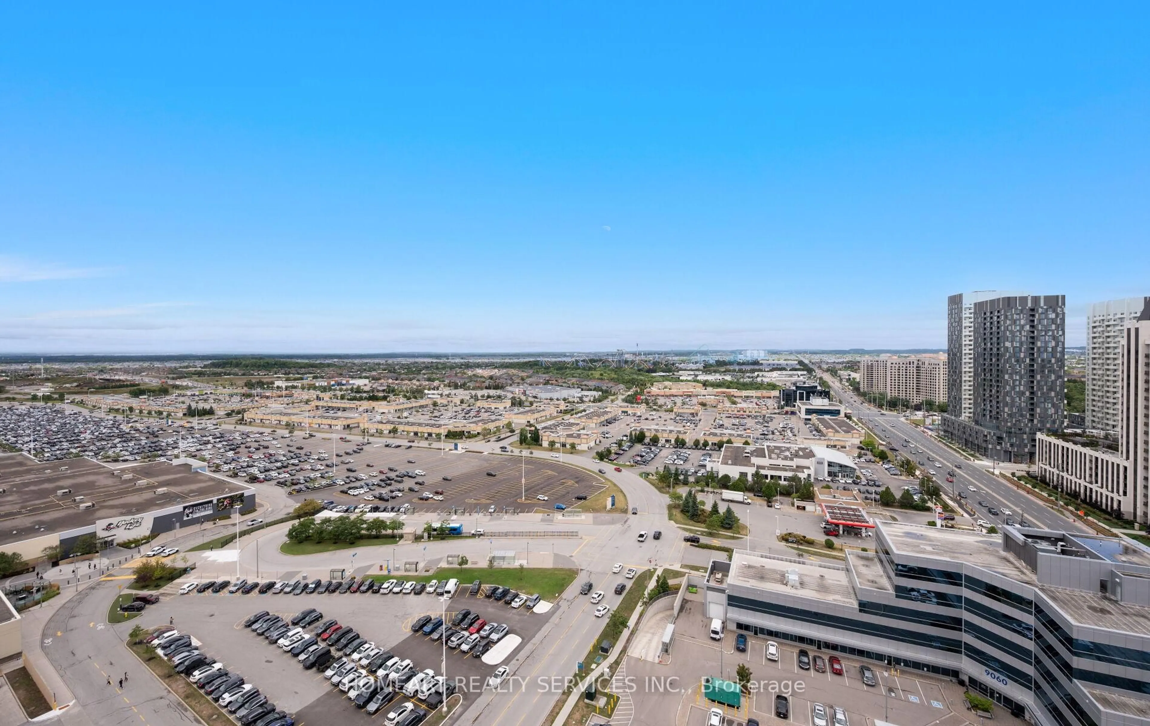 A pic from outside/outdoor area/front of a property/back of a property/a pic from drone, unknown for 9000 Jane St #2023, Vaughan Ontario L4K 0M6
