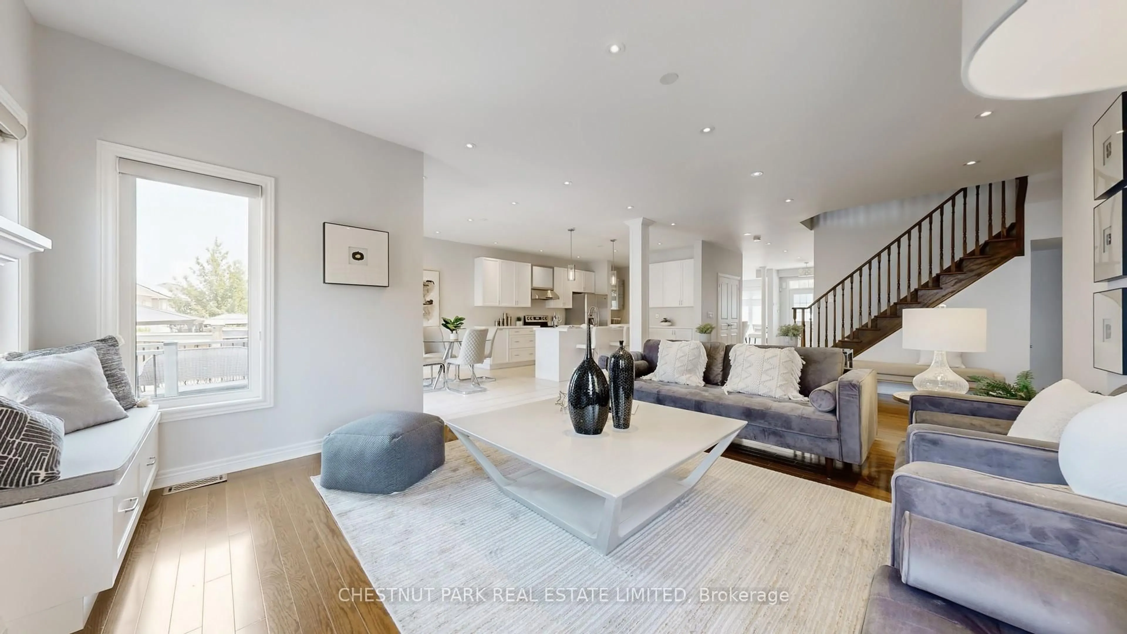 Living room with furniture, unknown for 32 Arbour Dr, Markham Ontario L6E 0H5