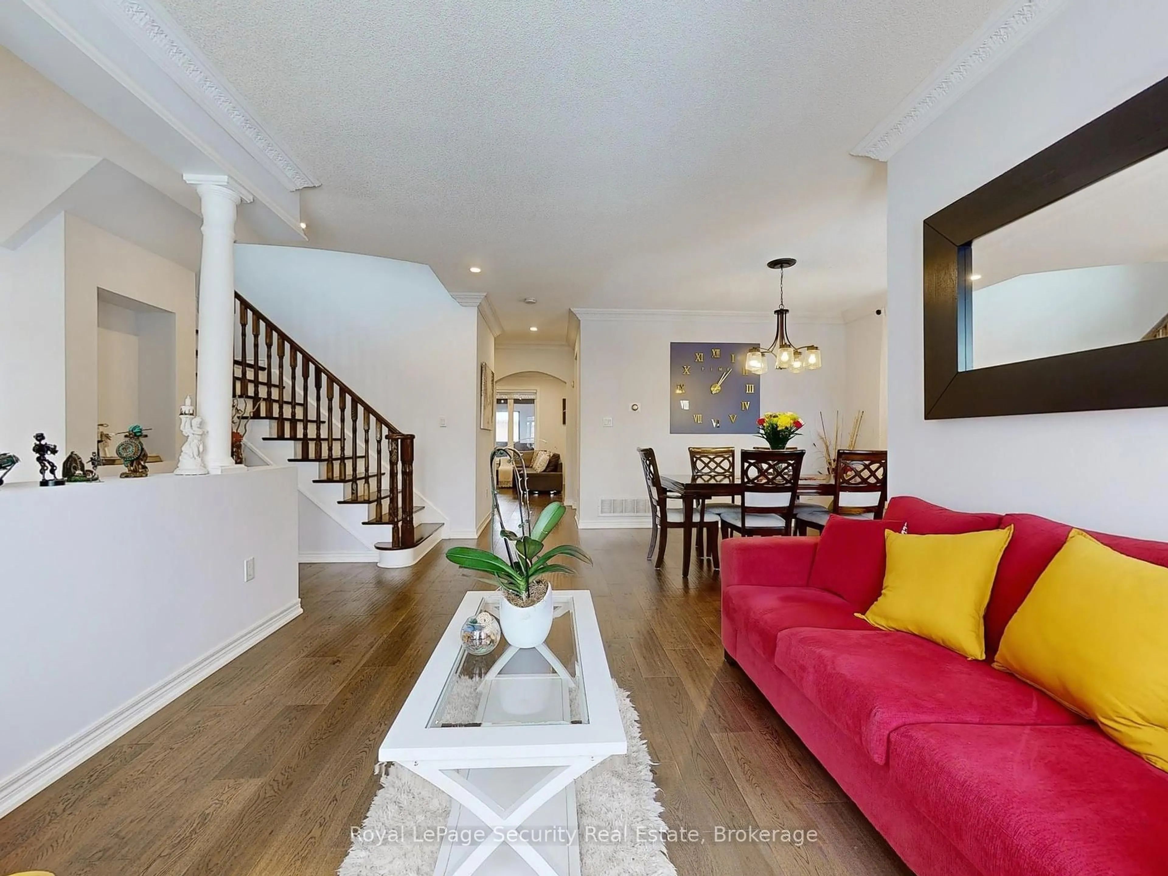 Living room with furniture, unknown for 128 Daiseyfield Cres, Vaughan Ontario L4H 2T7