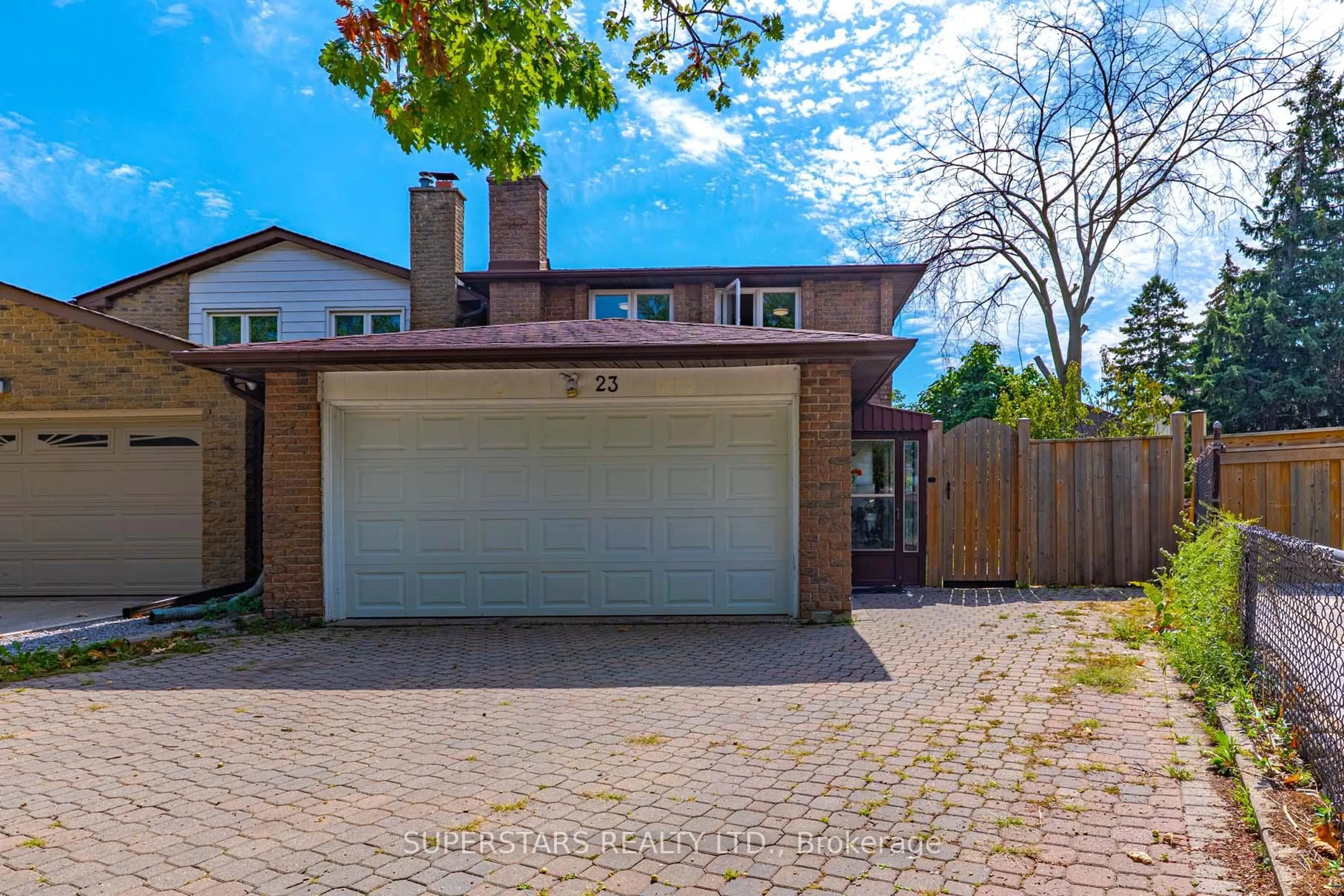 Home with brick exterior material, street for 23 Cheeseman Dr, Markham Ontario L3R 3G3