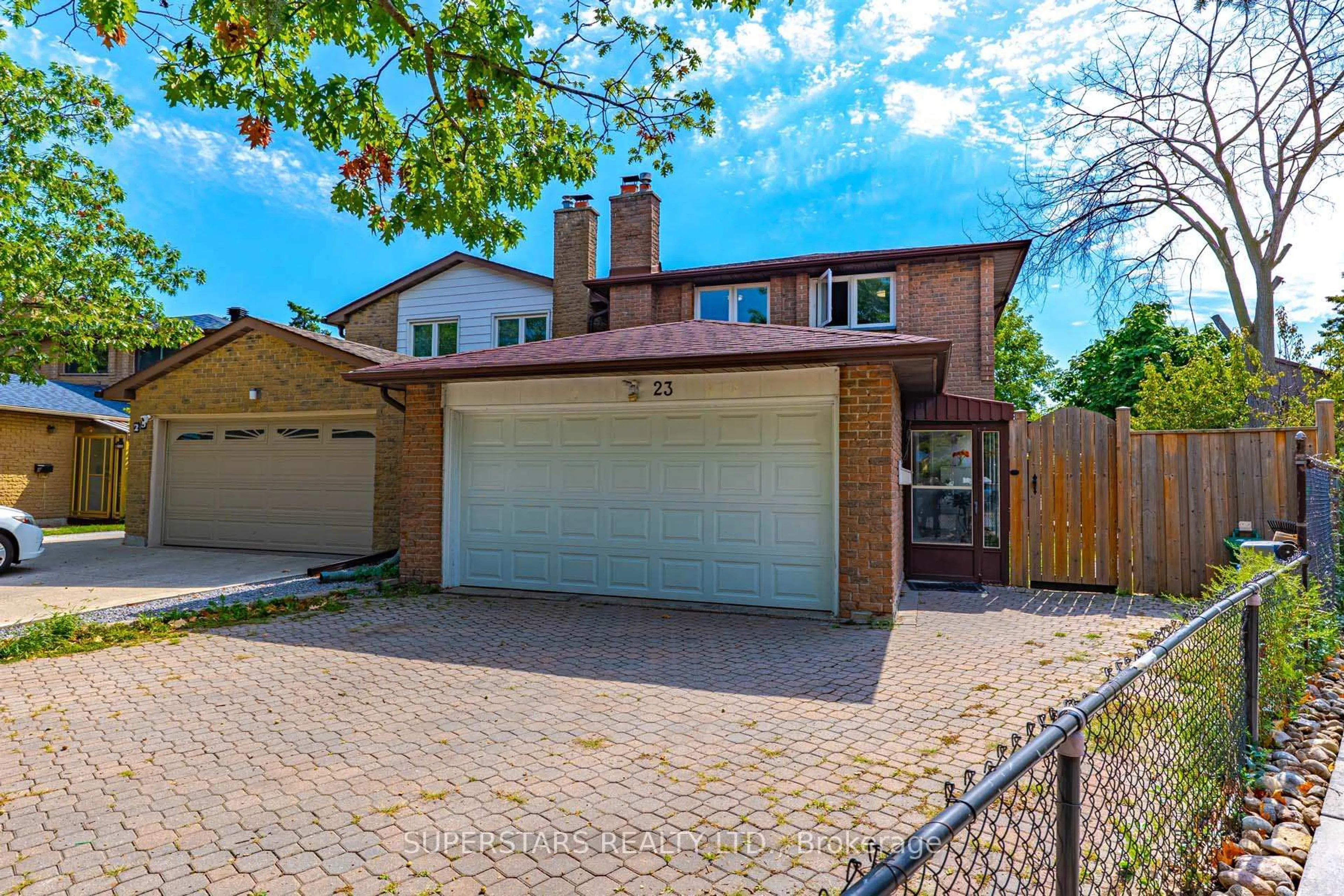 Home with brick exterior material, street for 23 Cheeseman Dr, Markham Ontario L3R 3G3