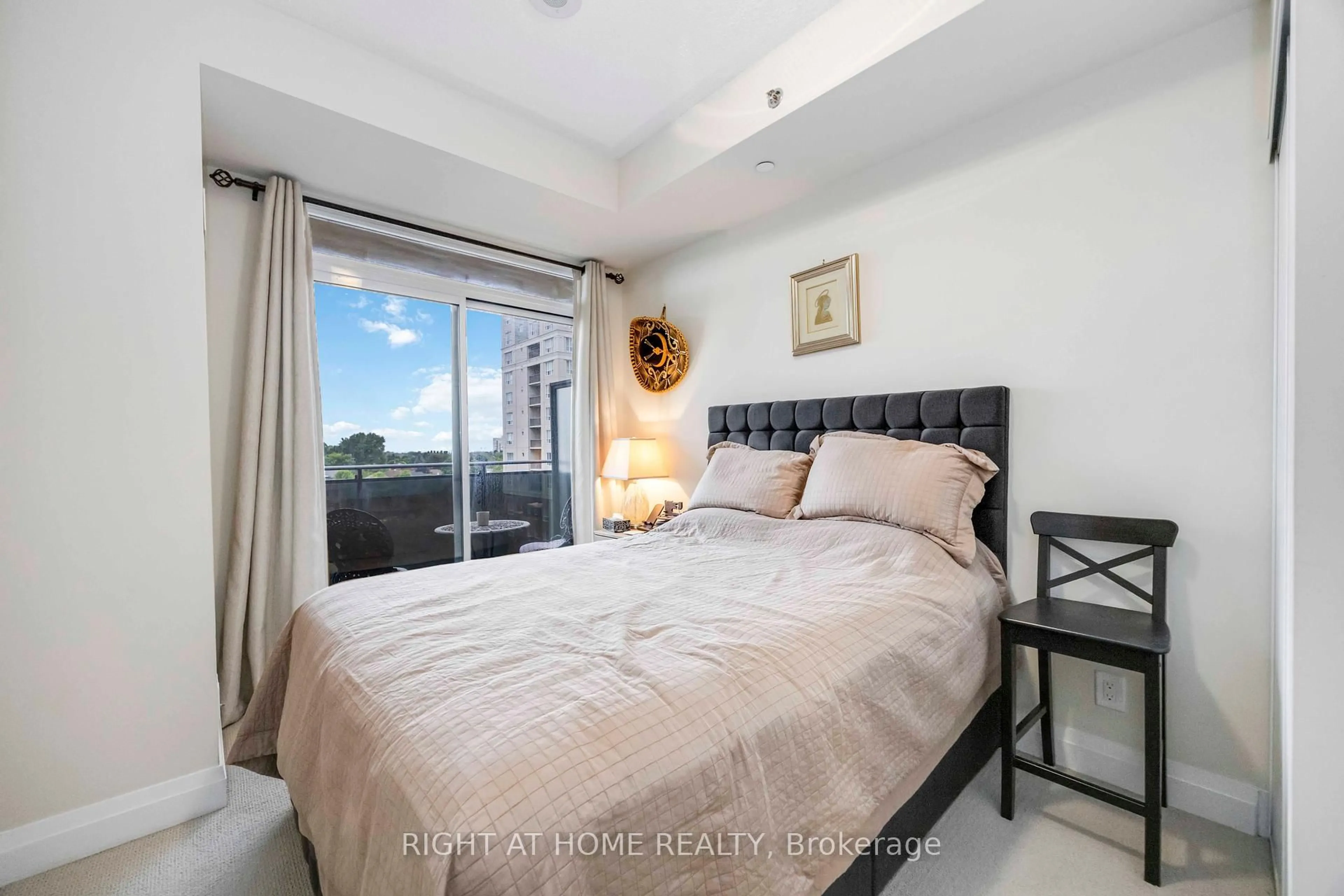 Bedroom with bed, unknown for 520 Steeles Ave #703, Vaughan Ontario L4J 0H2