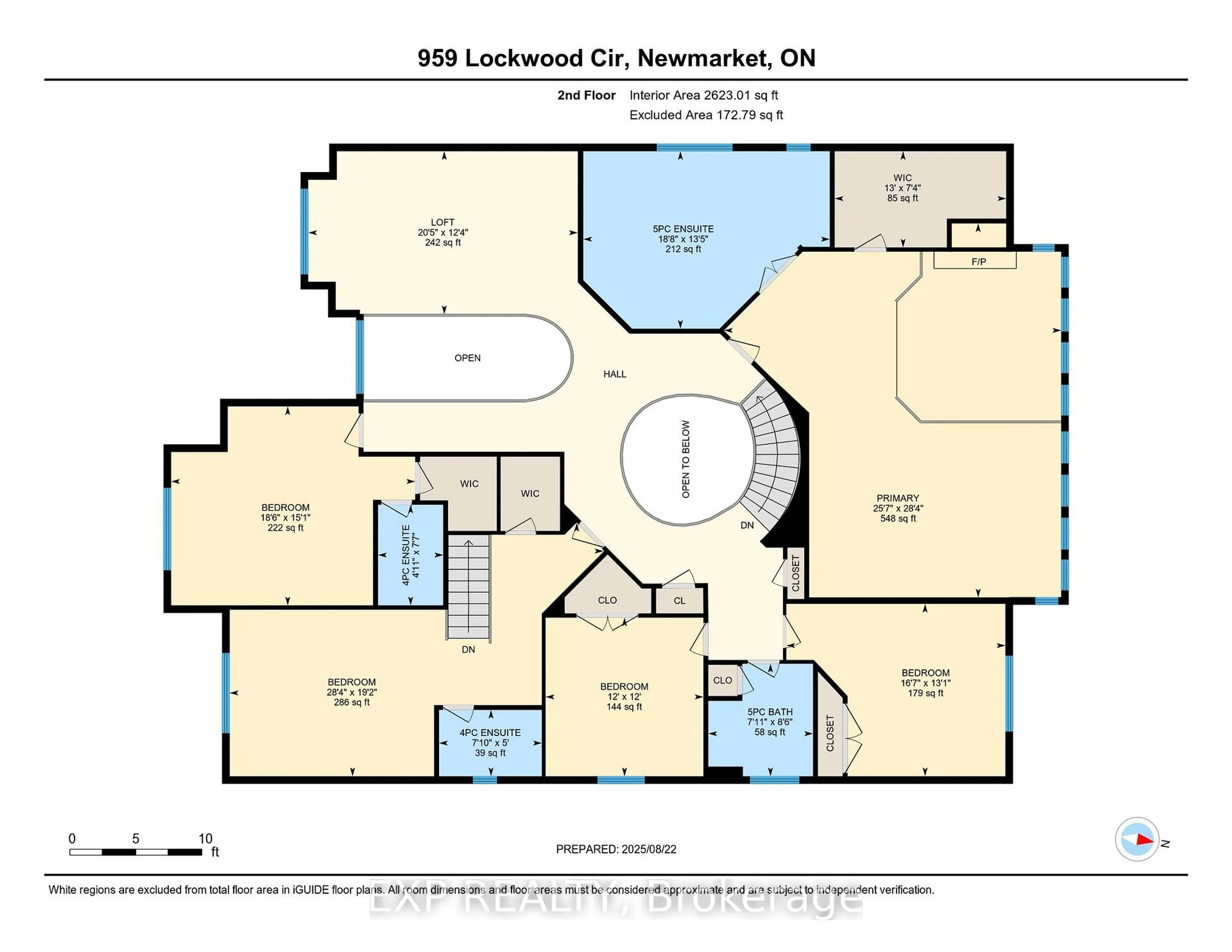 Floor plan for 959 Lockwood Circ, Newmarket Ontario L3X 1M1