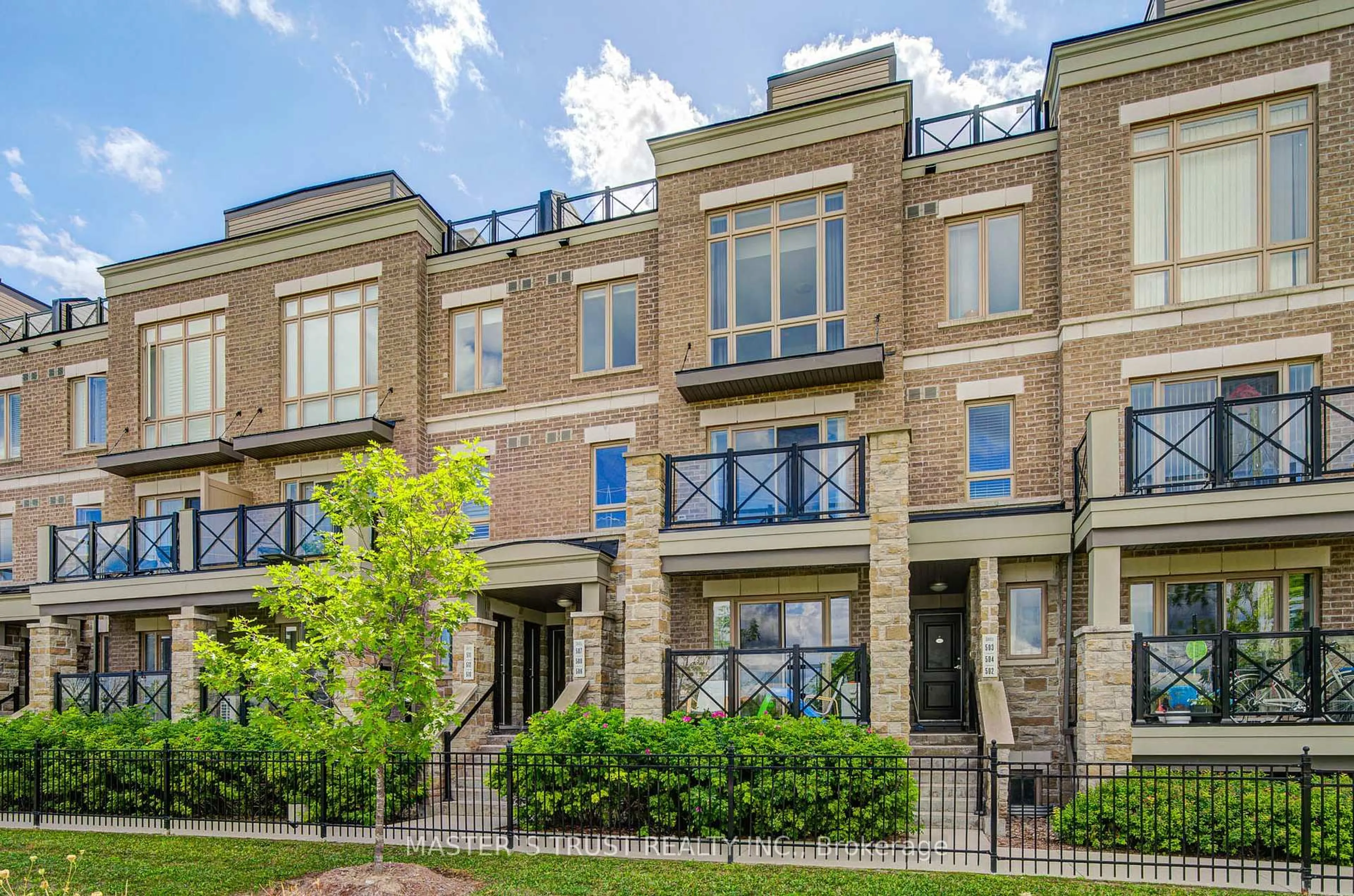 Home with brick exterior material, street for 30 Dunsheath Way #507, Markham Ontario L6B 1N3