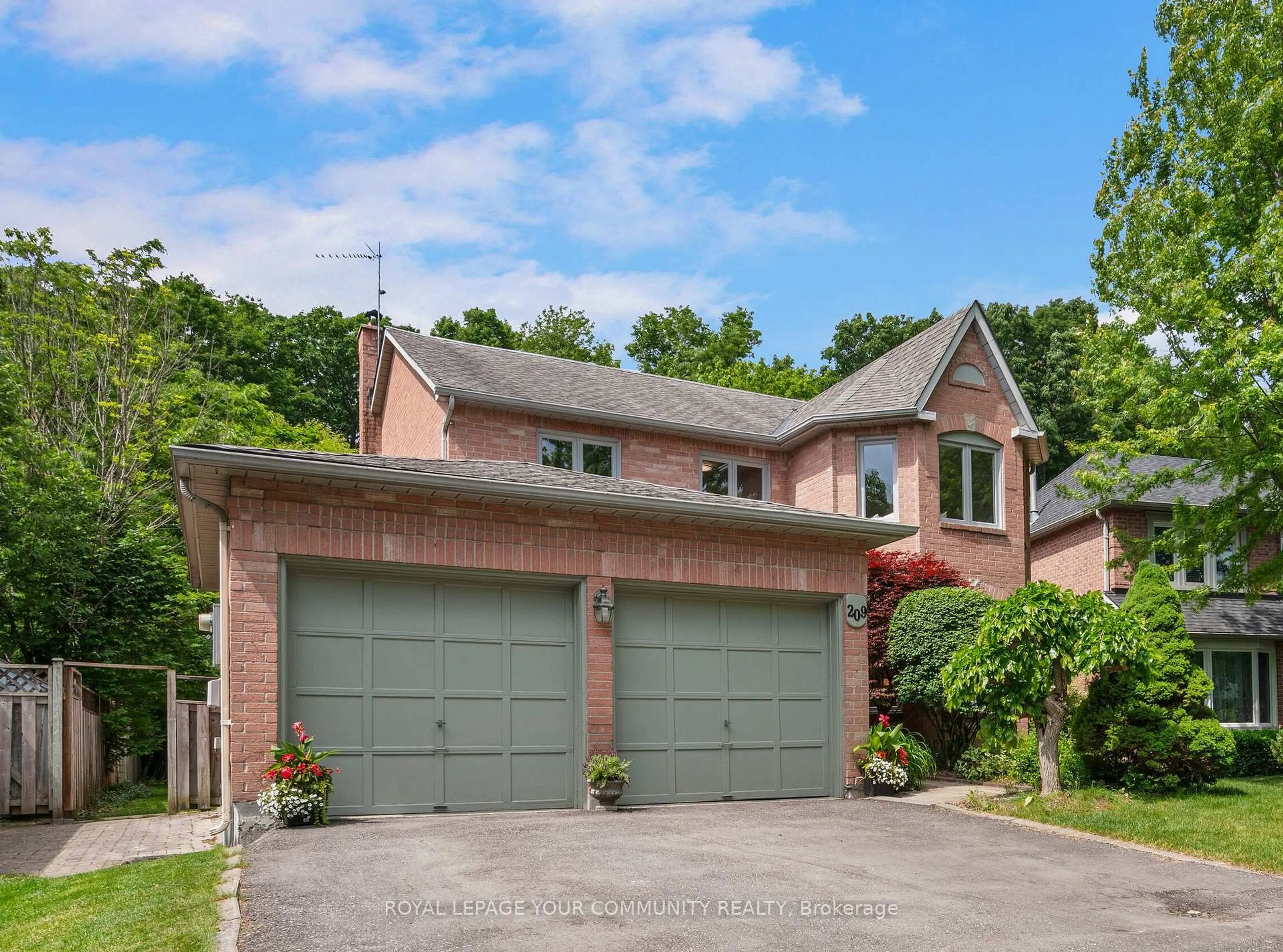 Home with brick exterior material, street for 209 Tamarac Tr, Aurora Ontario L4G 5V9
