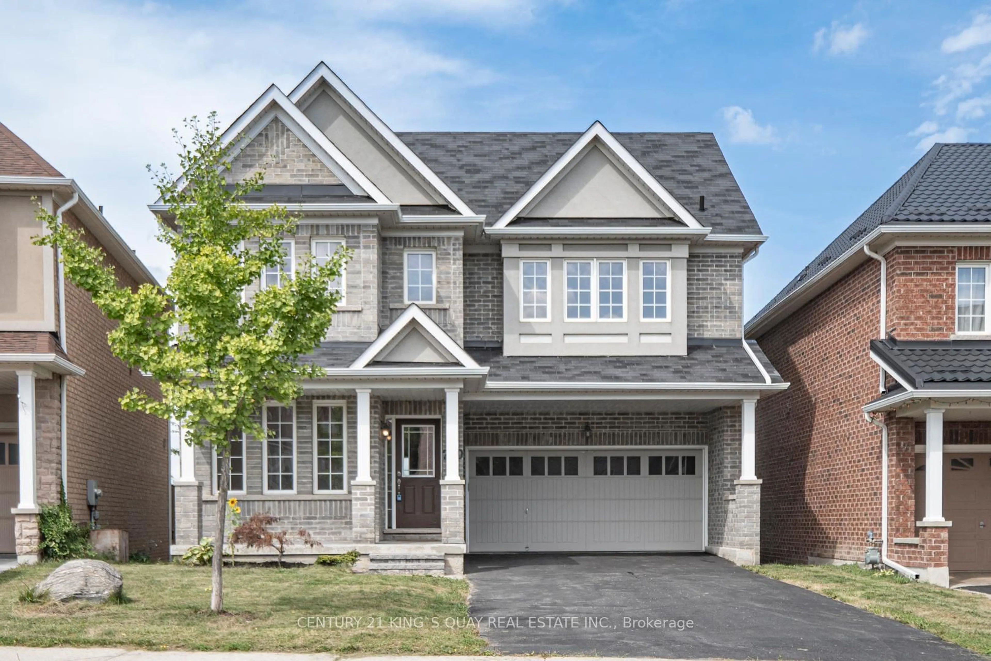 Home with brick exterior material, street for 220 Karl Rose Tr, Newmarket Ontario L3X 3J3
