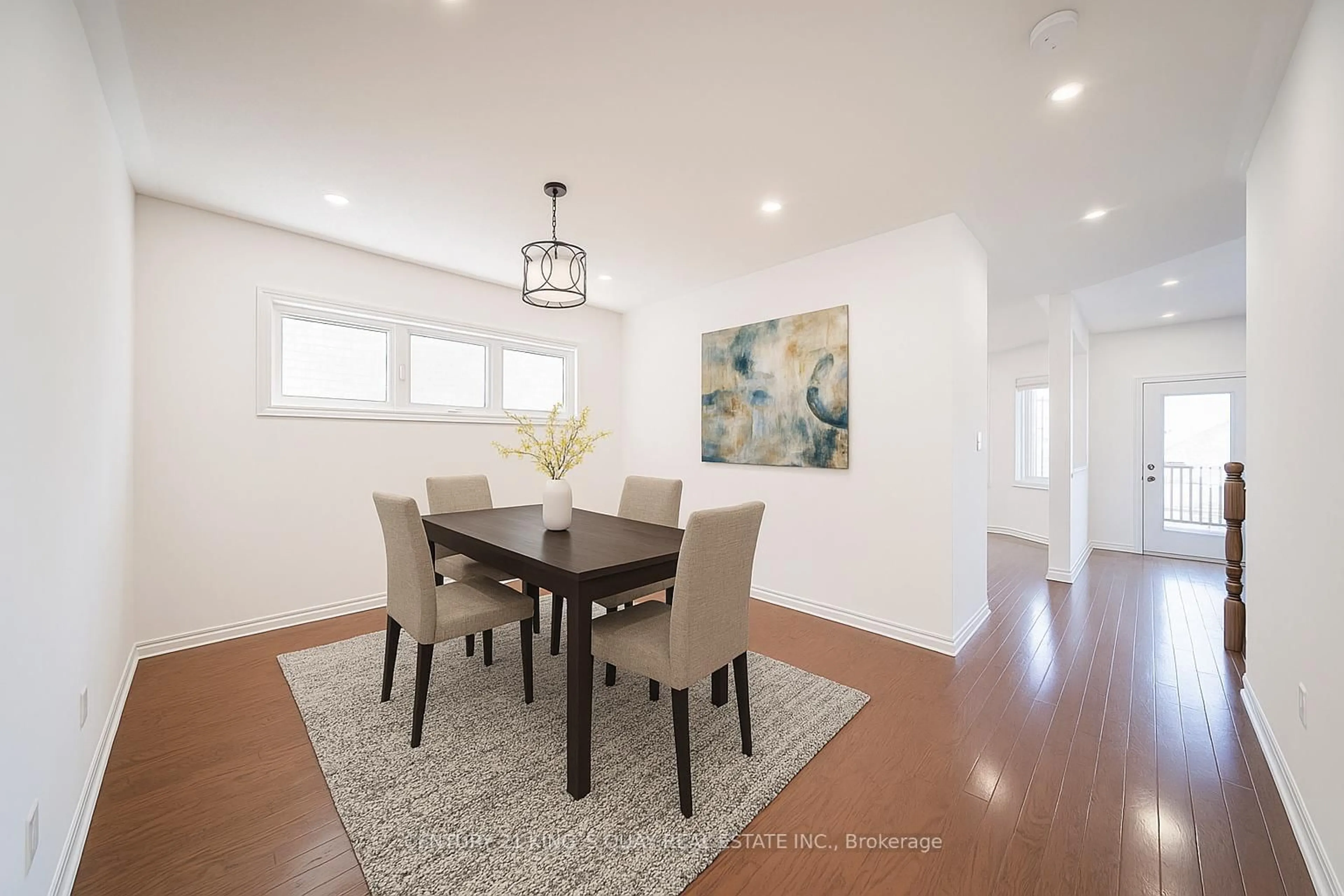 Dining room, wood/laminate floor for 220 Karl Rose Tr, Newmarket Ontario L3X 3J3
