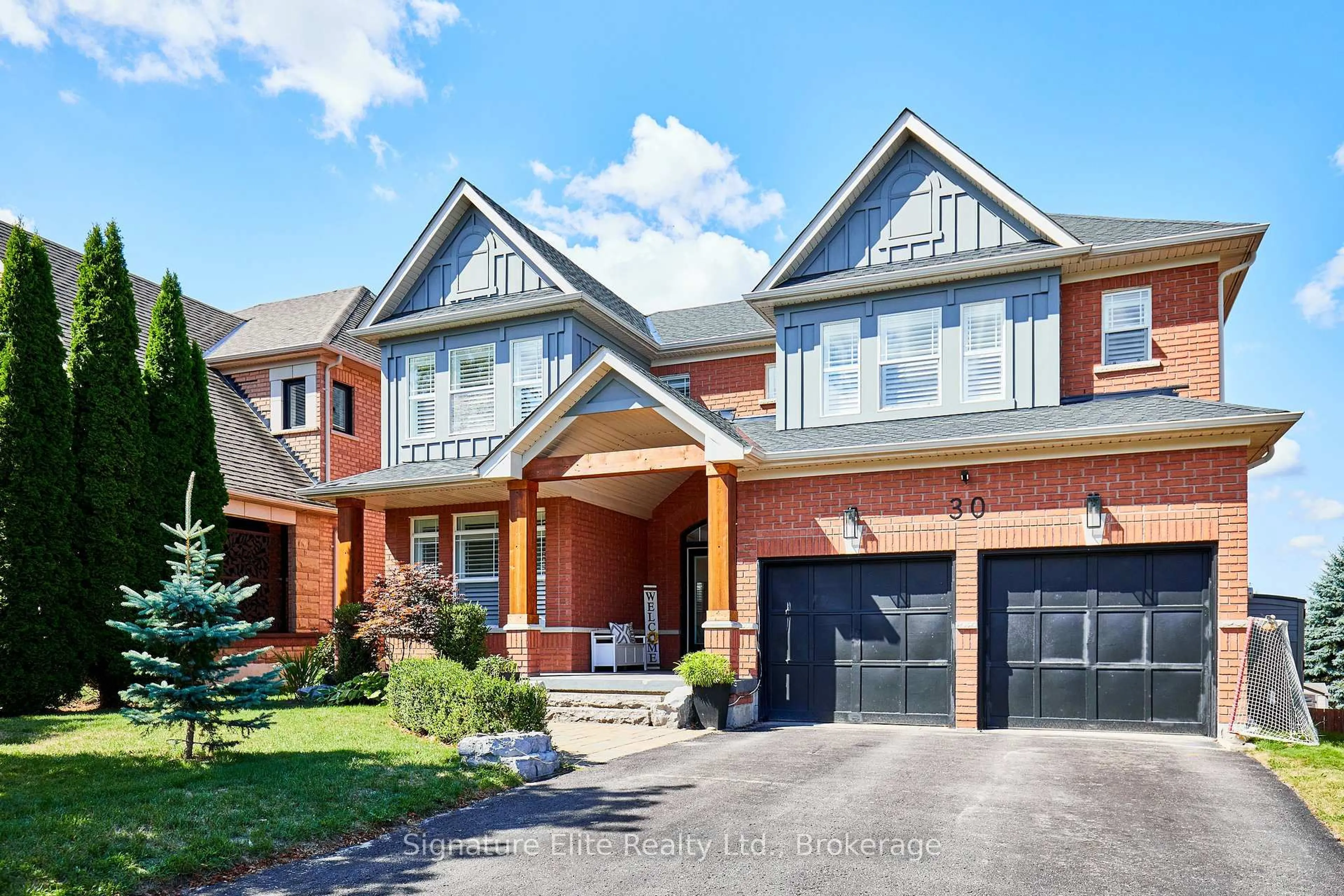 Home with brick exterior material, street for 30 Confederation Dr, Uxbridge Ontario L9P 1Z5