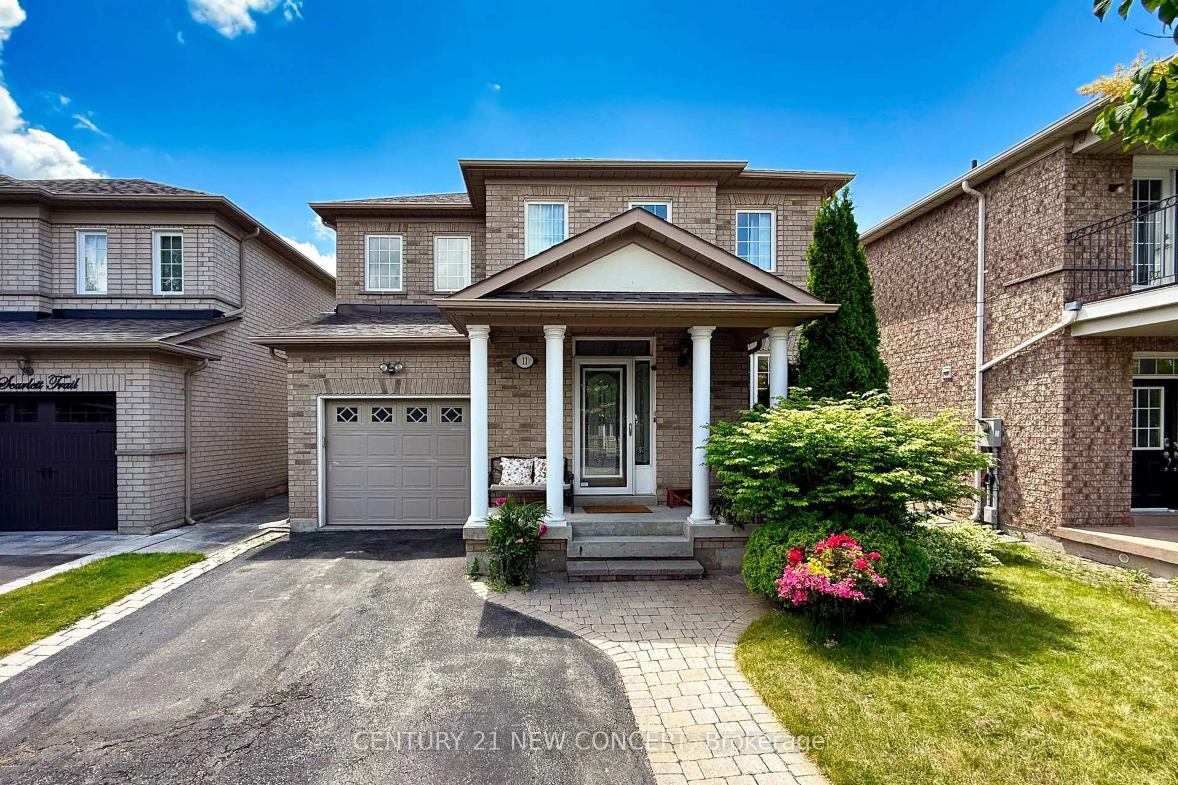 Home with brick exterior material, street for 11 Scarlett Tr, Vaughan Ontario L4H 2E7