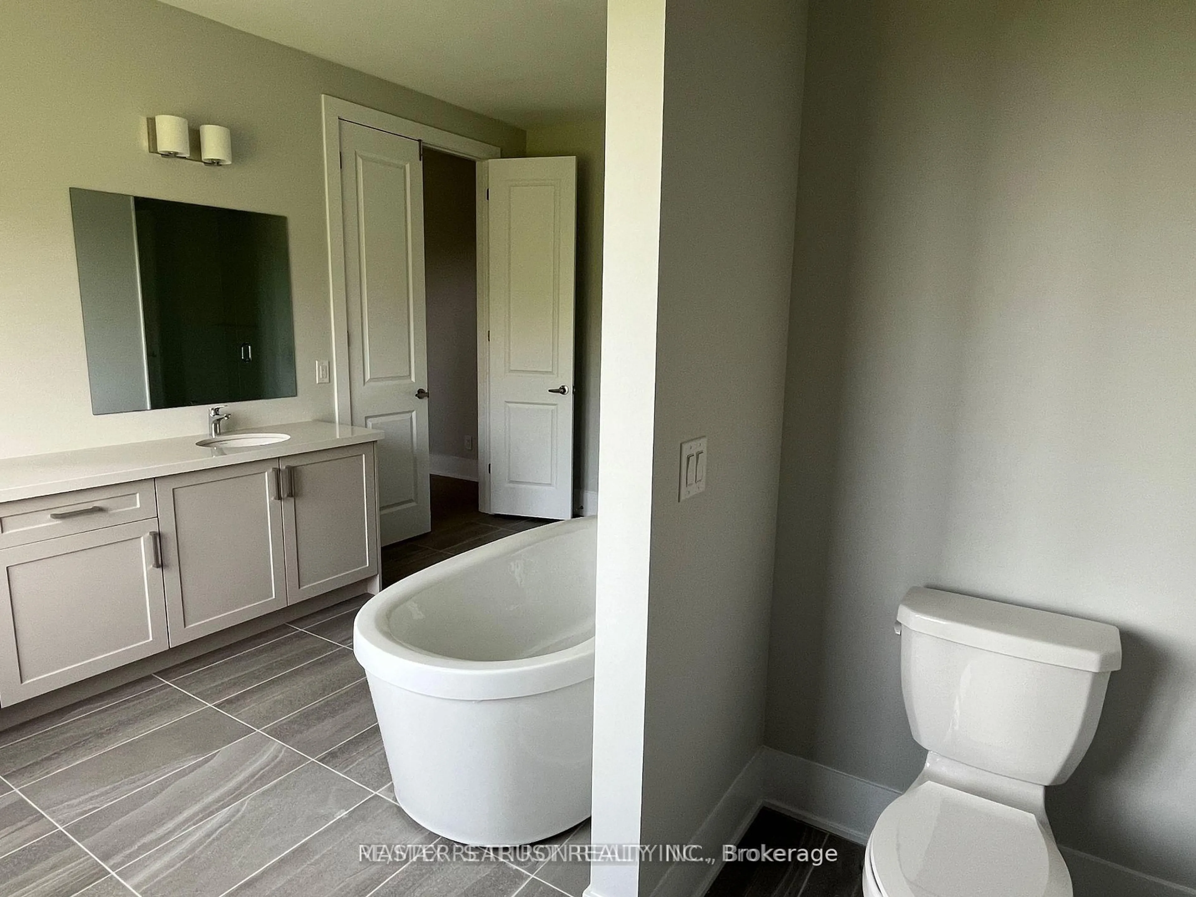 Contemporary bathroom, ceramic/tile floor for 35 Meizhou Ave, Markham Ontario L6C 3M8