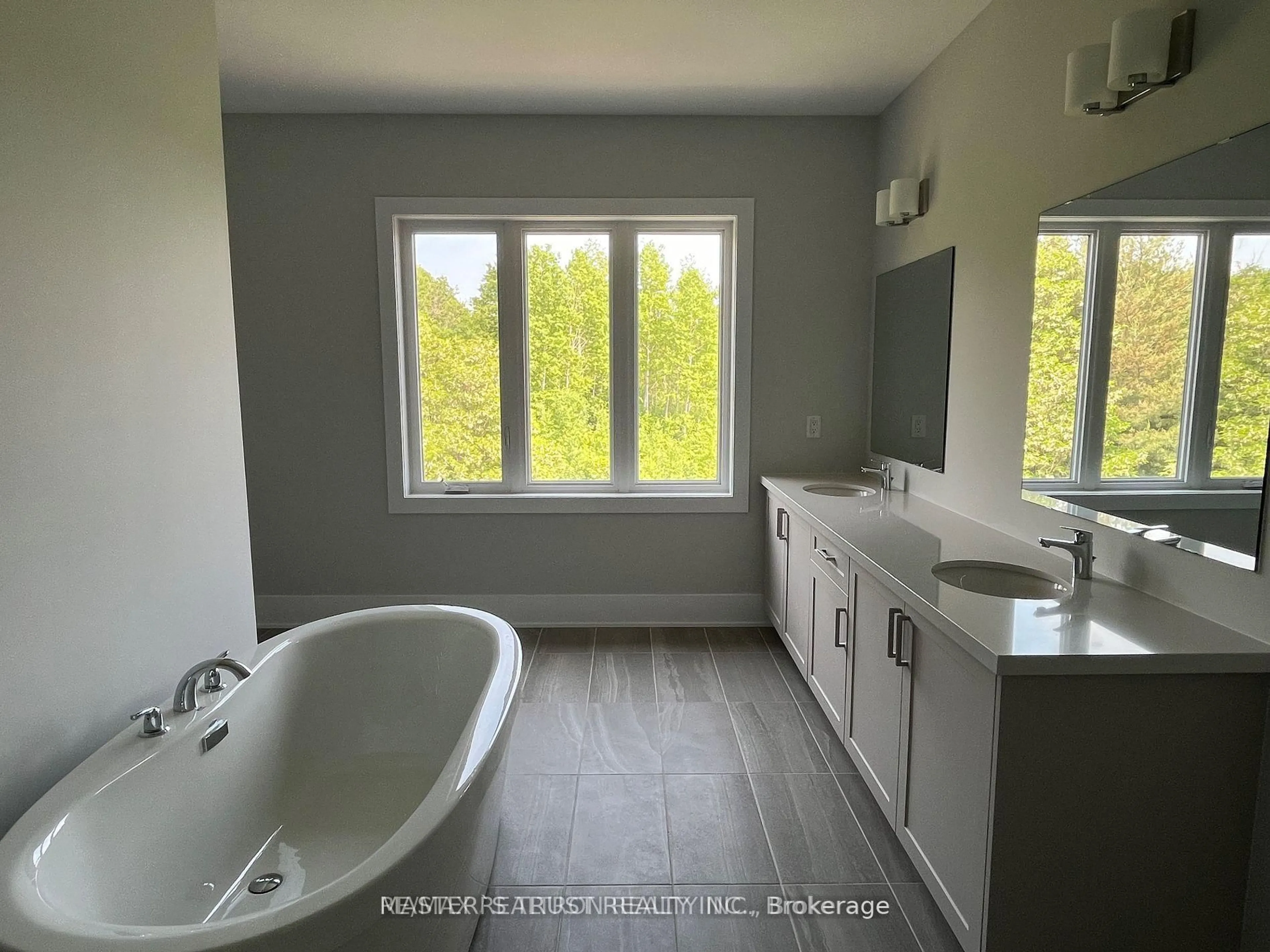 Contemporary bathroom, ceramic/tile floor for 35 Meizhou Ave, Markham Ontario L6C 3M8