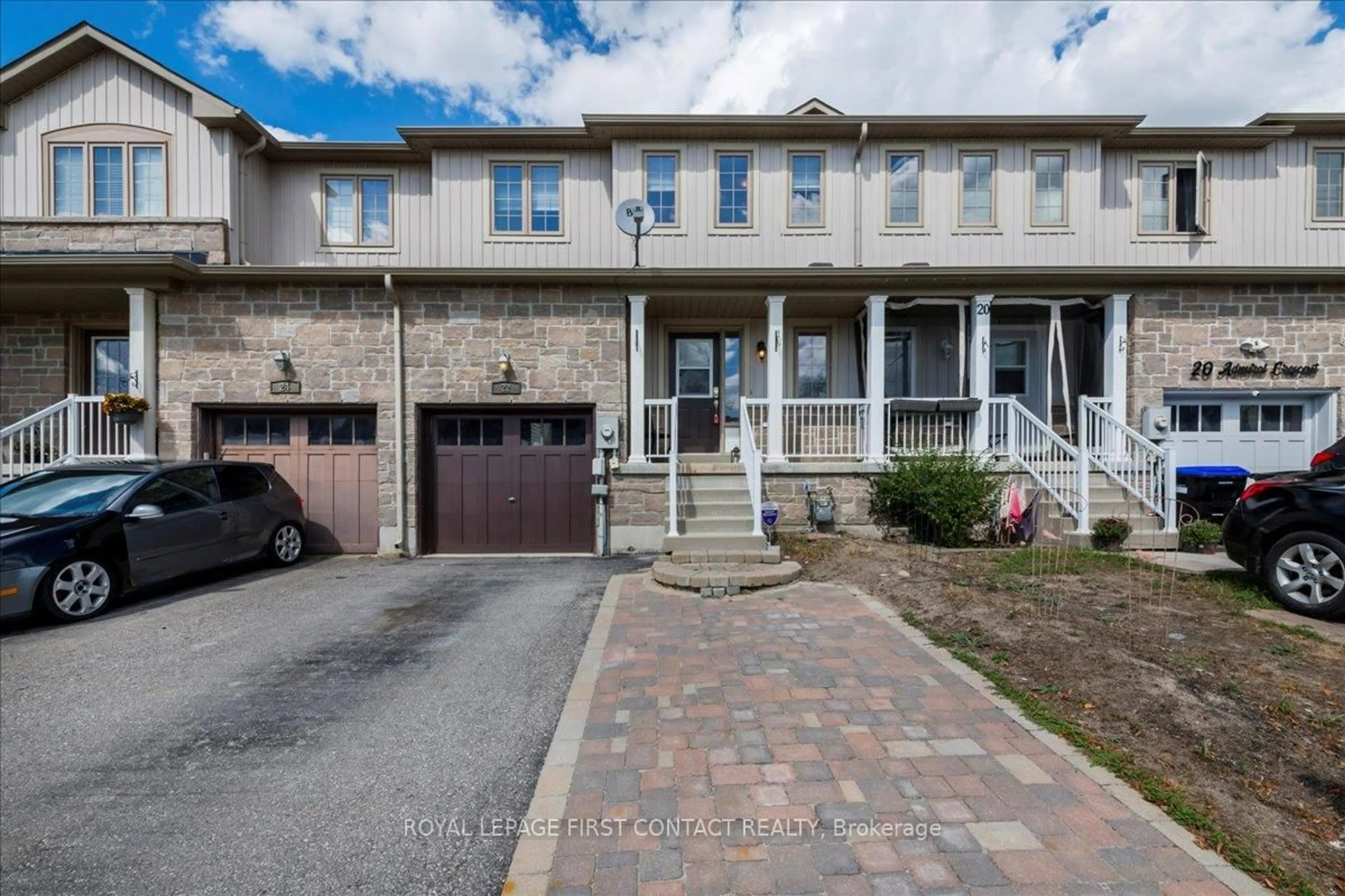 Home with brick exterior material, street for 22 Admiral Cres, Essa Ontario L0M 1B4