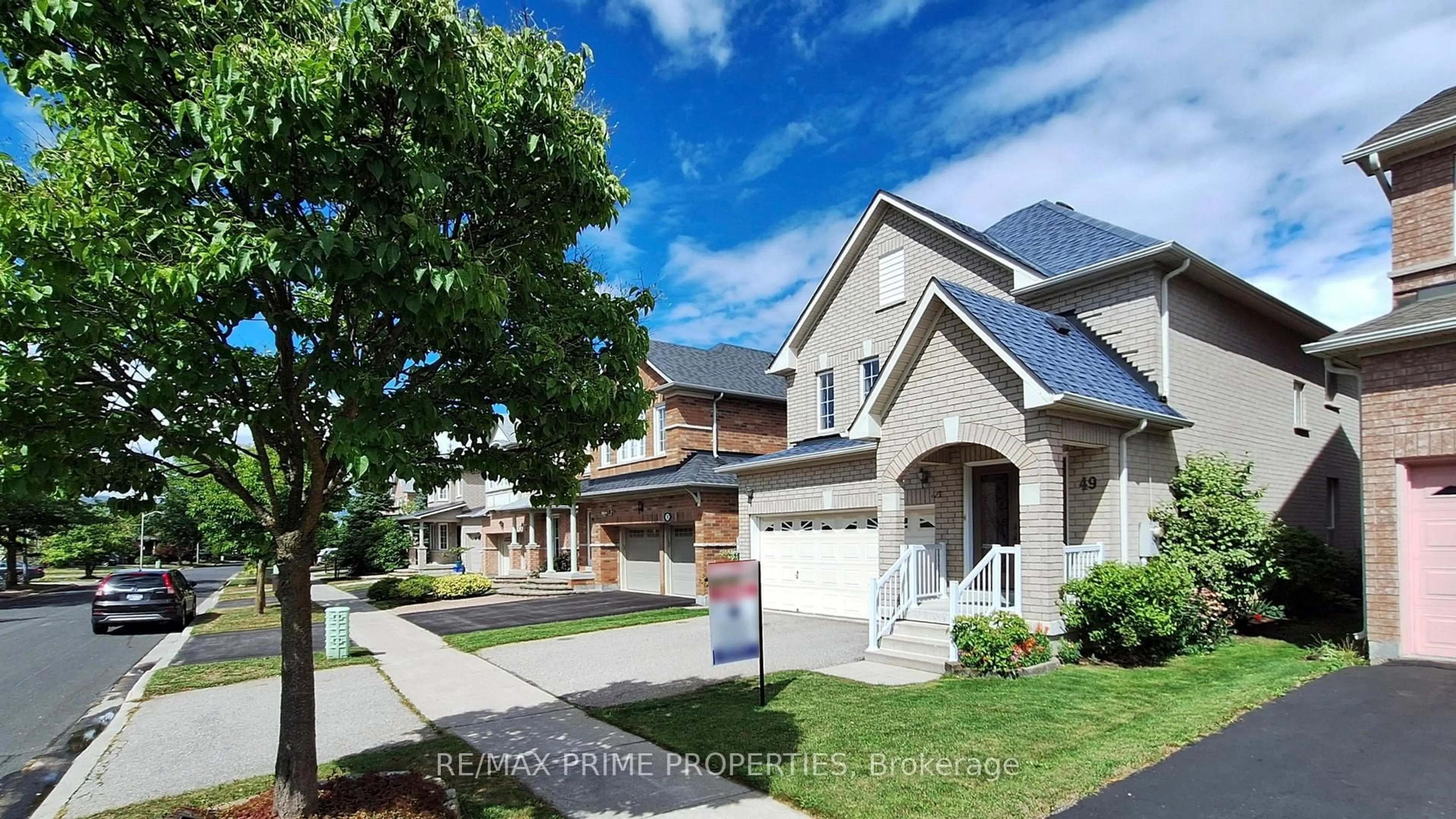 Home with brick exterior material, street for 49 Rembrandt Dr, Markham Ontario L3R 4X3