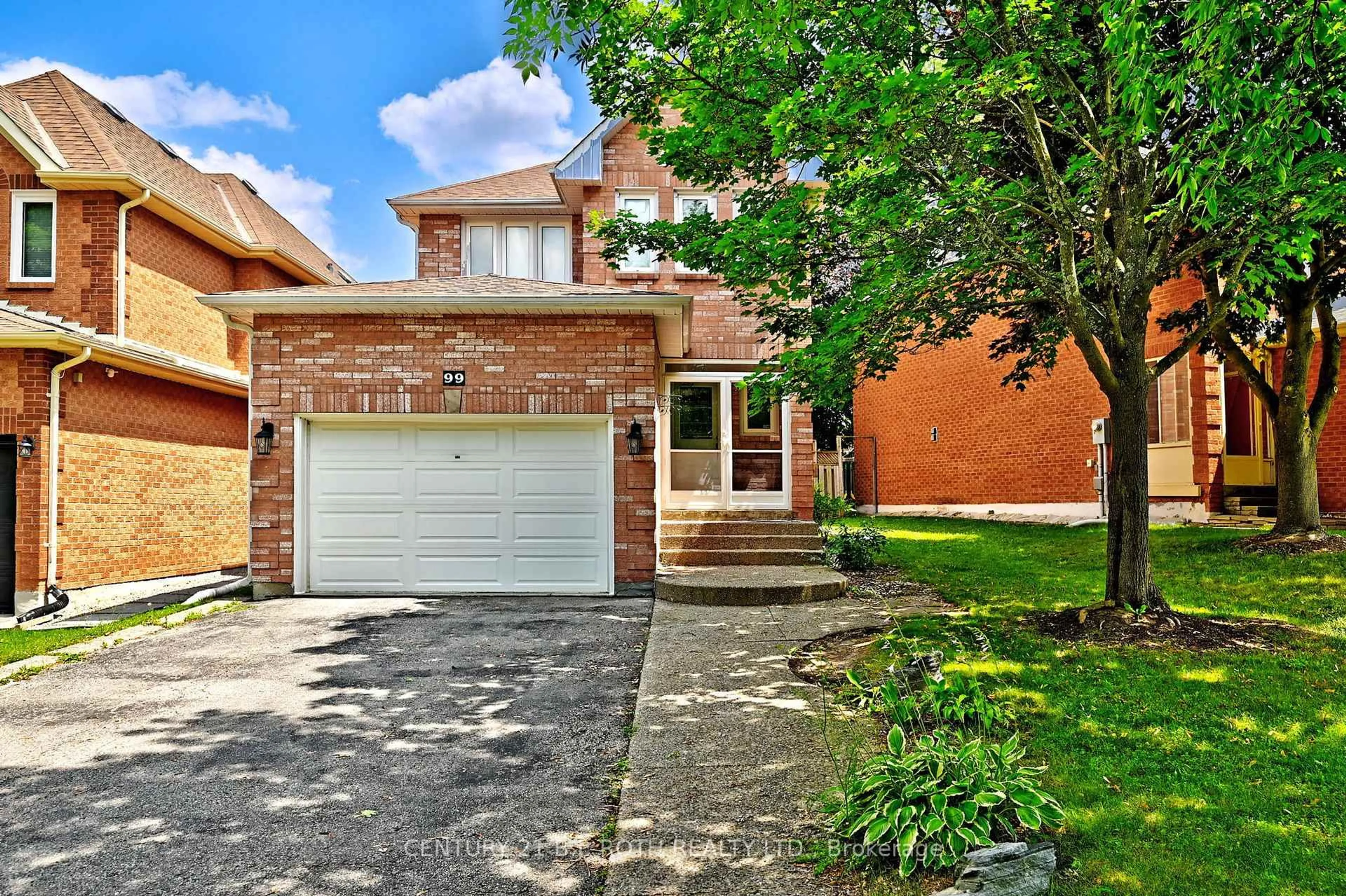 Home with brick exterior material, street for 99 Sandfield Dr, Aurora Ontario L4G 6R7