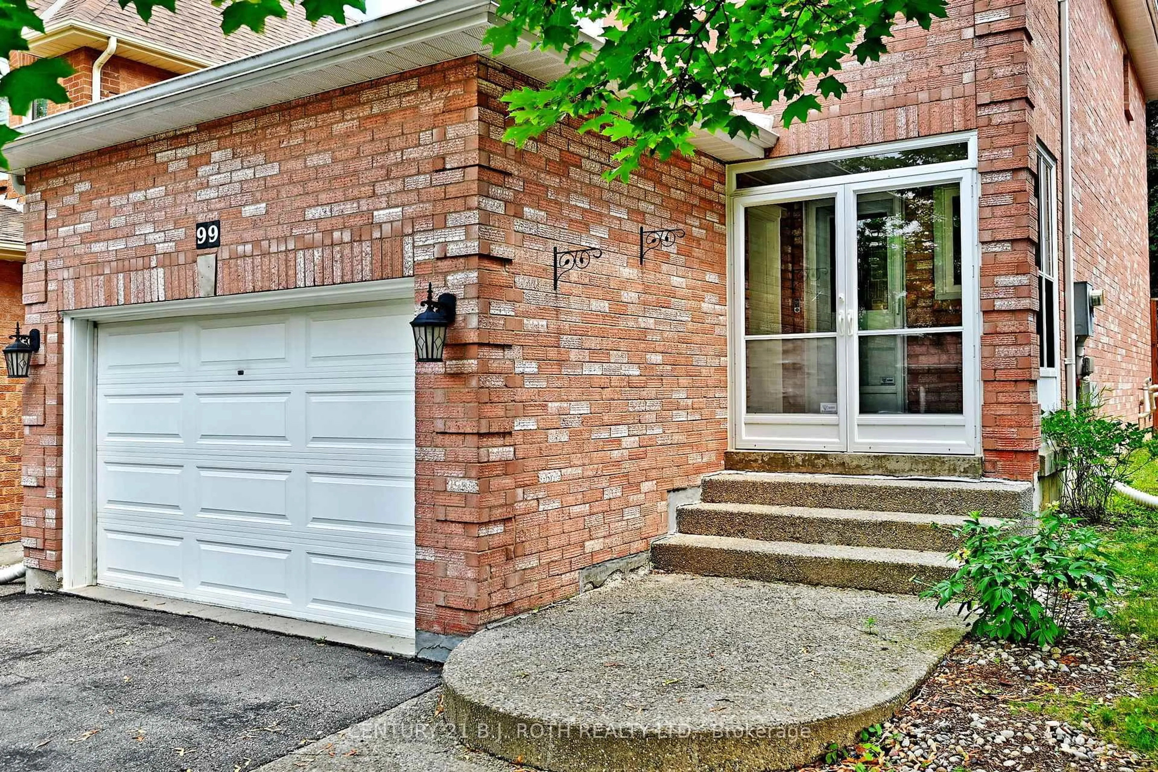 Home with brick exterior material, street for 99 Sandfield Dr, Aurora Ontario L4G 6R7