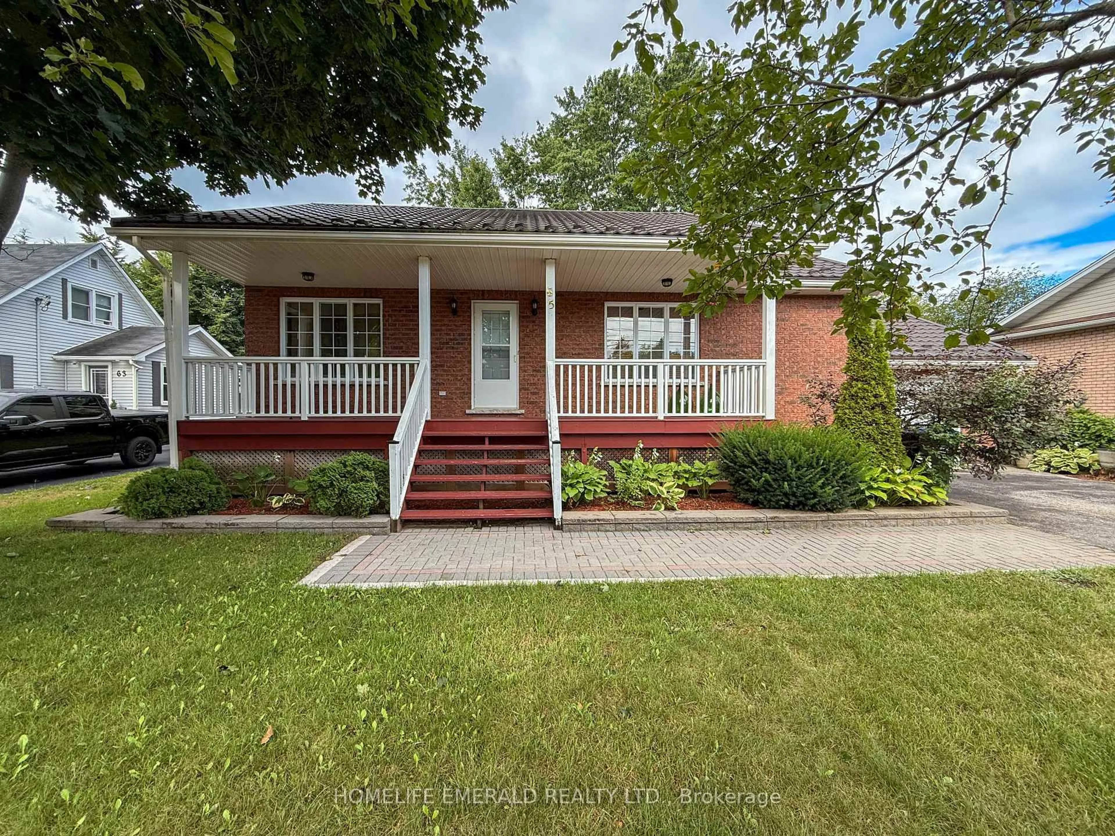 Home with brick exterior material, street for 65 Vernon St, Essa Ontario L0M 1B0