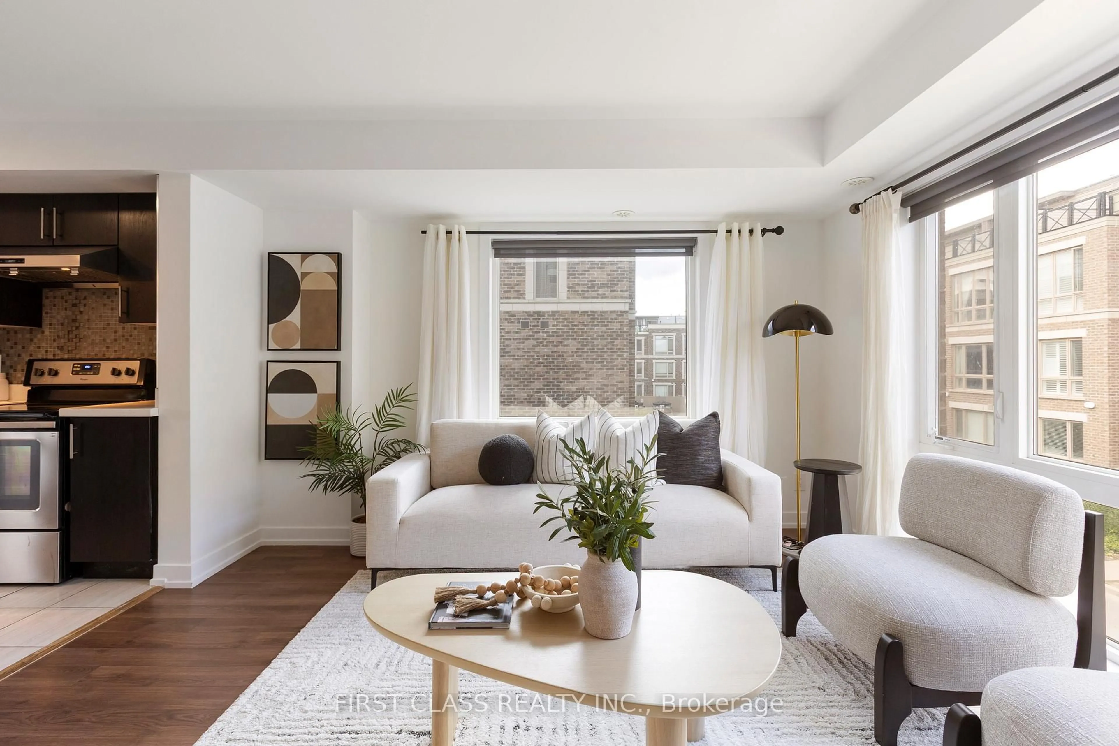 Living room with furniture, unknown for 65 Lindcrest Manr #1102, Markham Ontario L6B 1N3