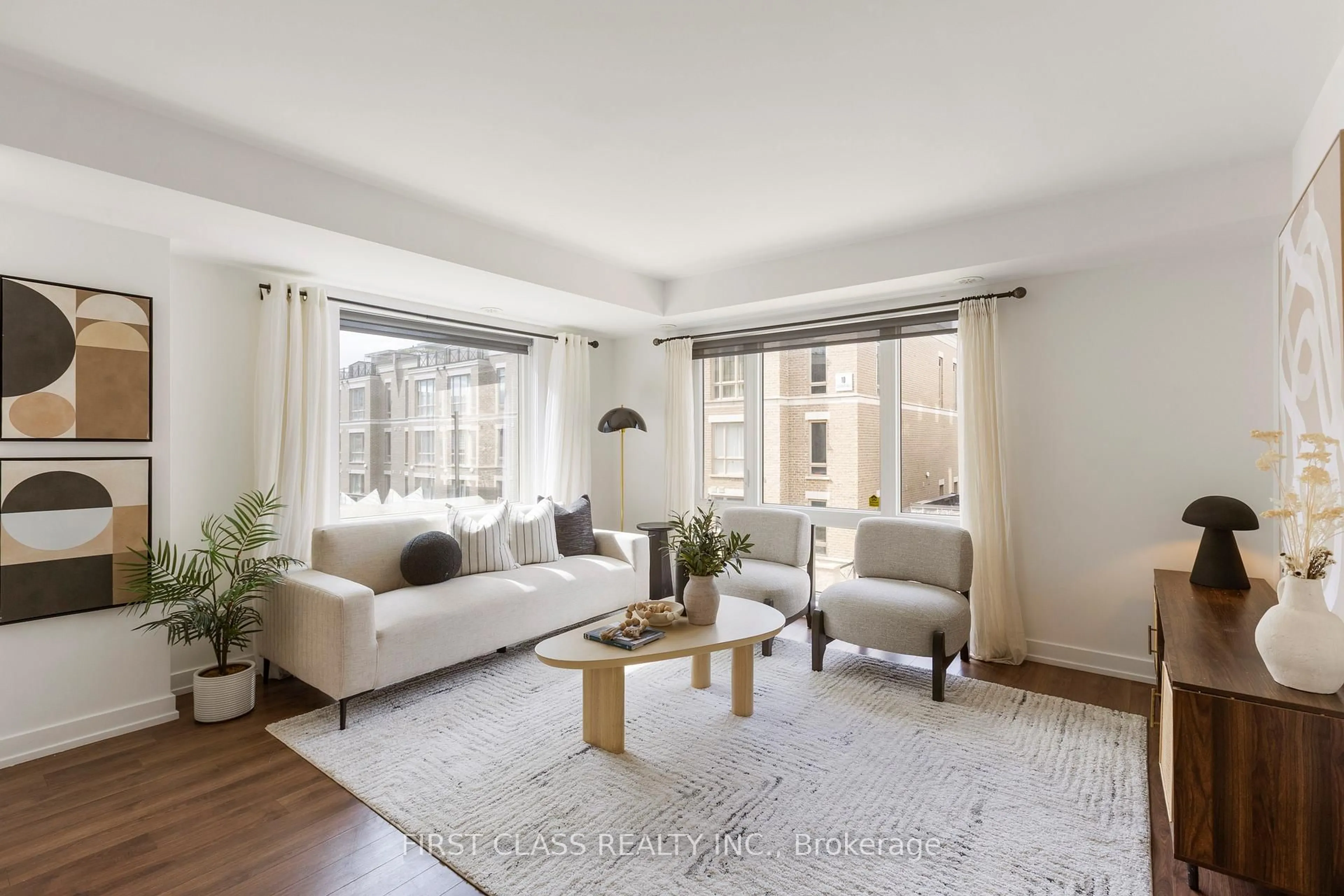 Living room with furniture, unknown for 65 Lindcrest Manr #1102, Markham Ontario L6B 1N3