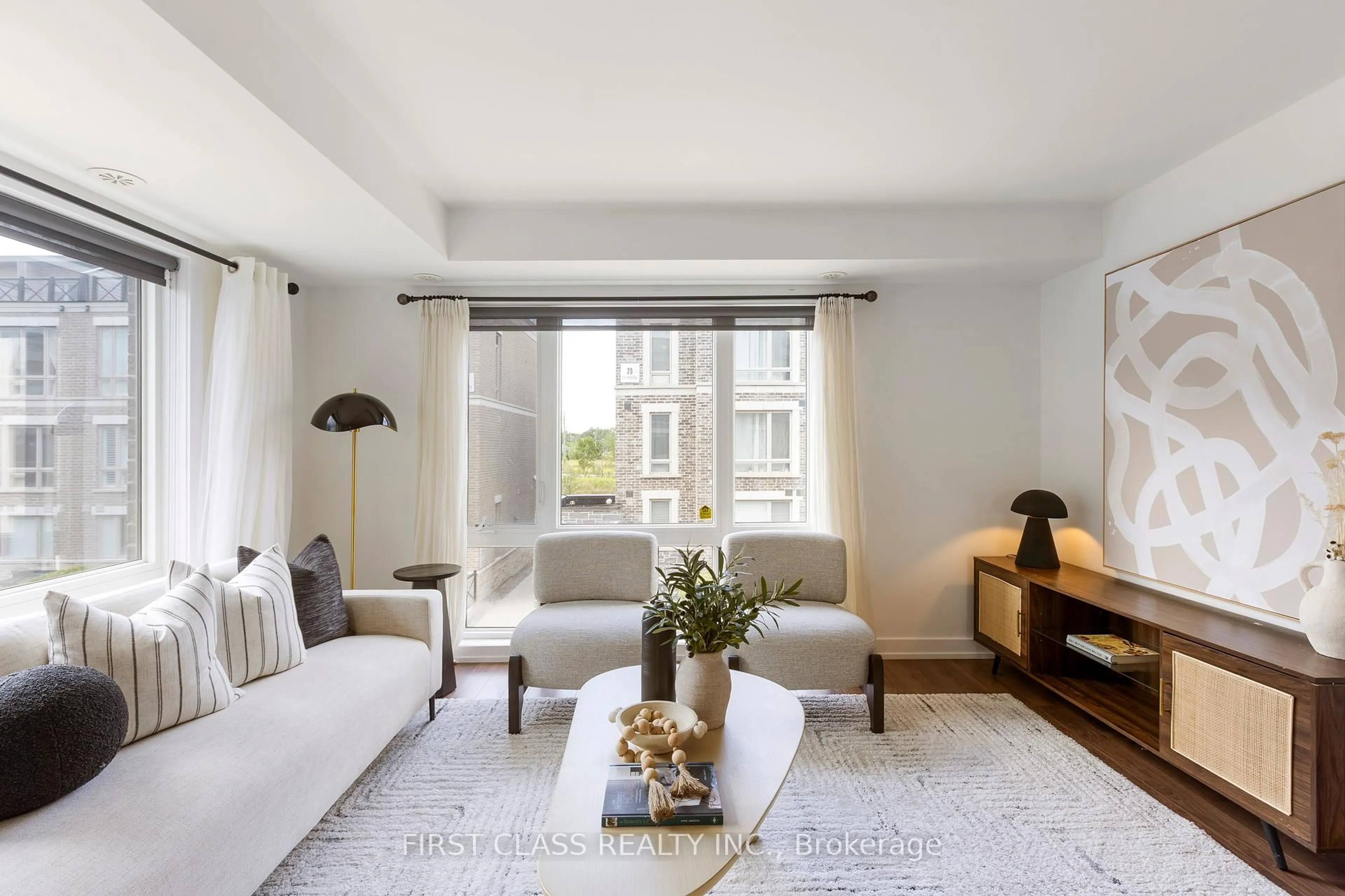 Living room with furniture, unknown for 65 Lindcrest Manr #1102, Markham Ontario L6B 1N3