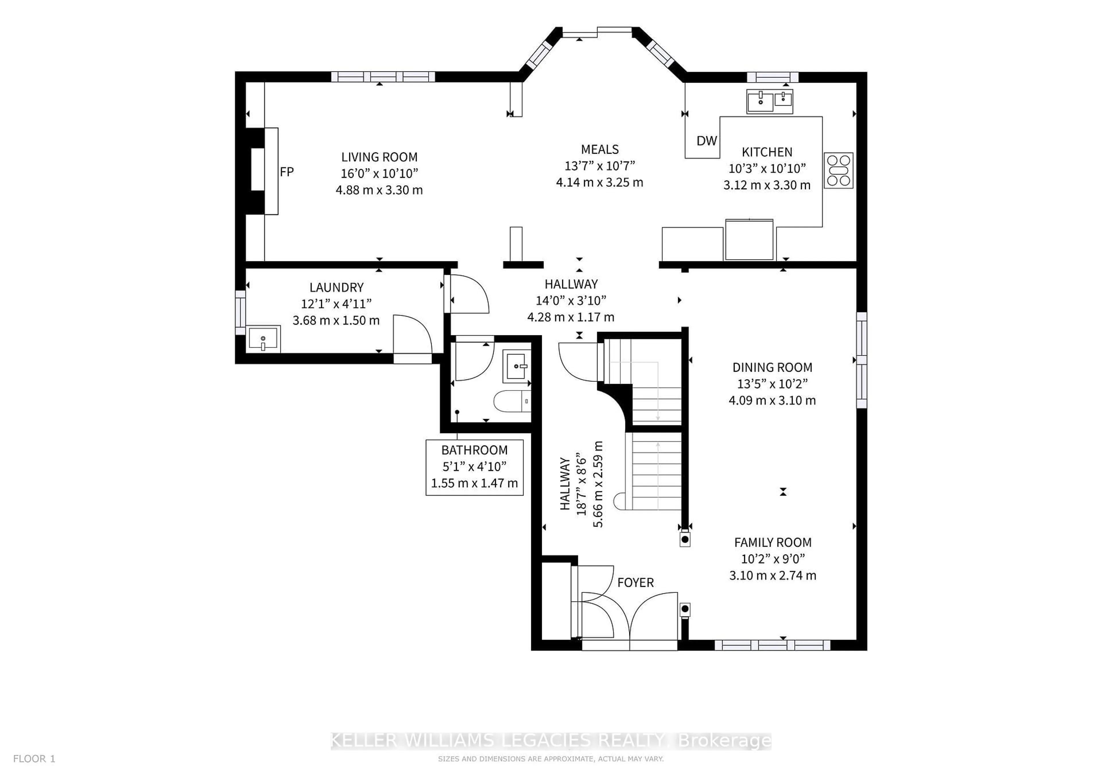 Floor plan for 304 Maria Antonia Rd, Vaughan Ontario L4H 2Z1