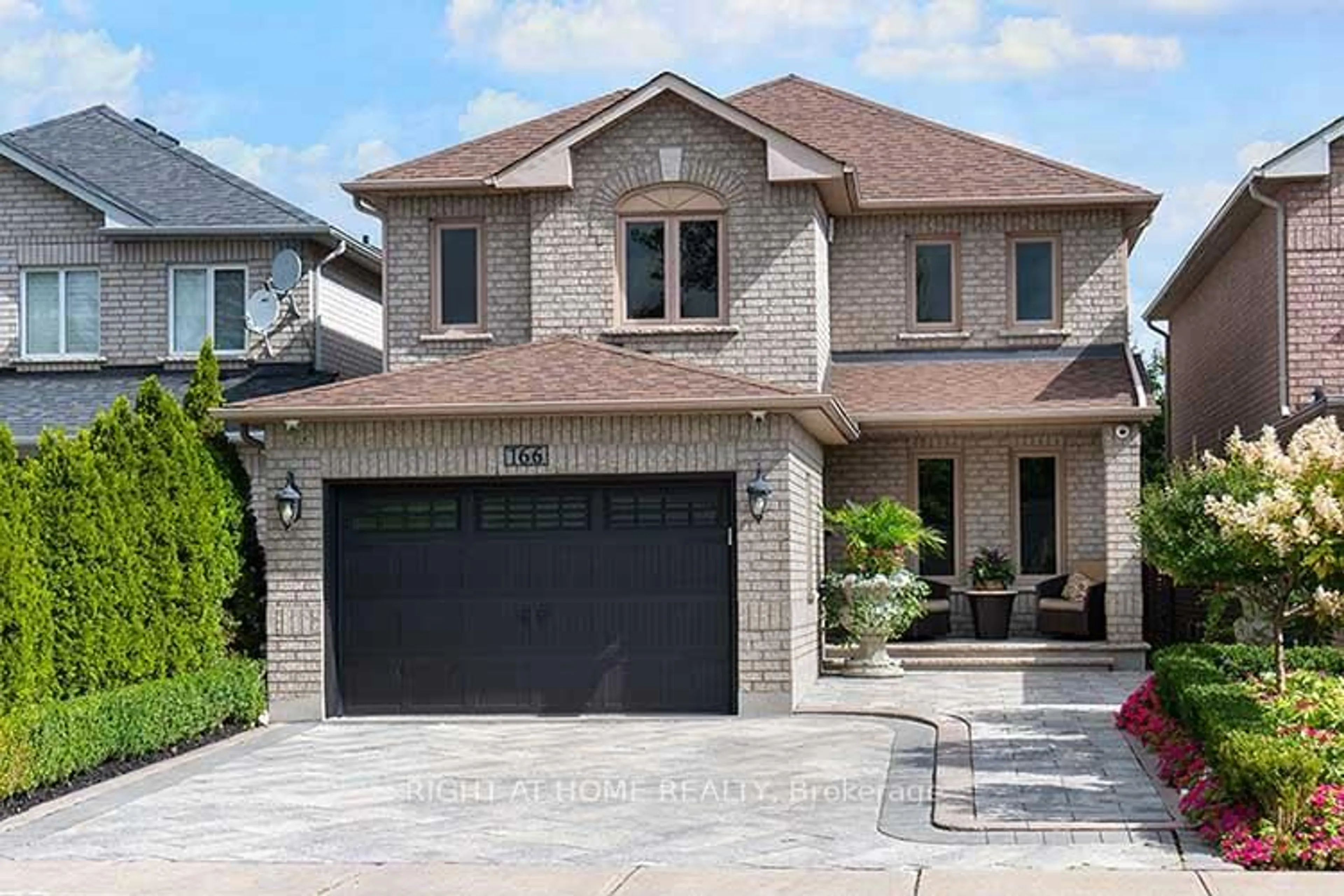 Home with brick exterior material, street for 166 Royalpark Way, Vaughan Ontario L4H 1J7