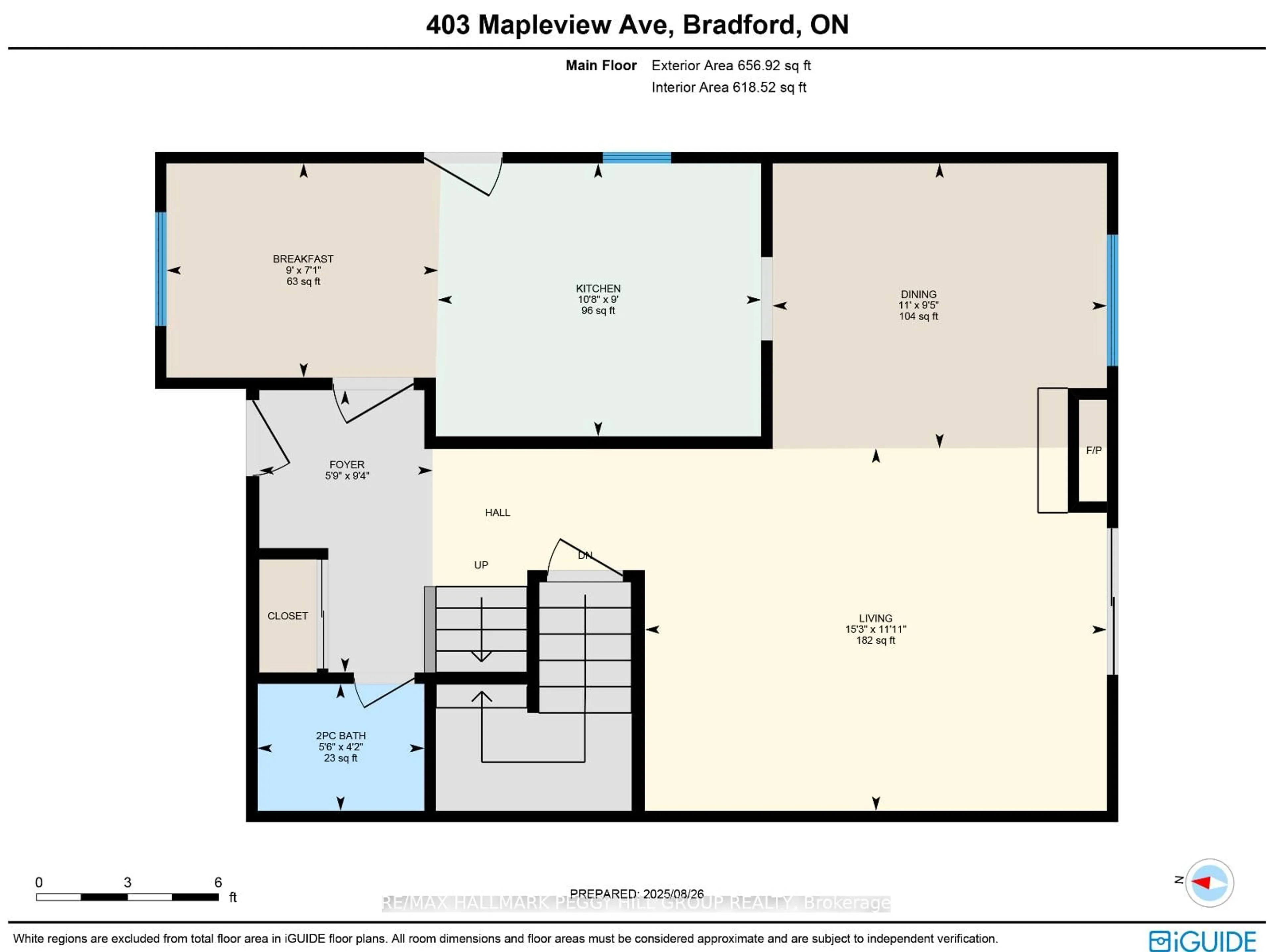 Floor plan for 403 Maplegrove Ave, Bradford West Gwillimbury Ontario L3Z 1V8