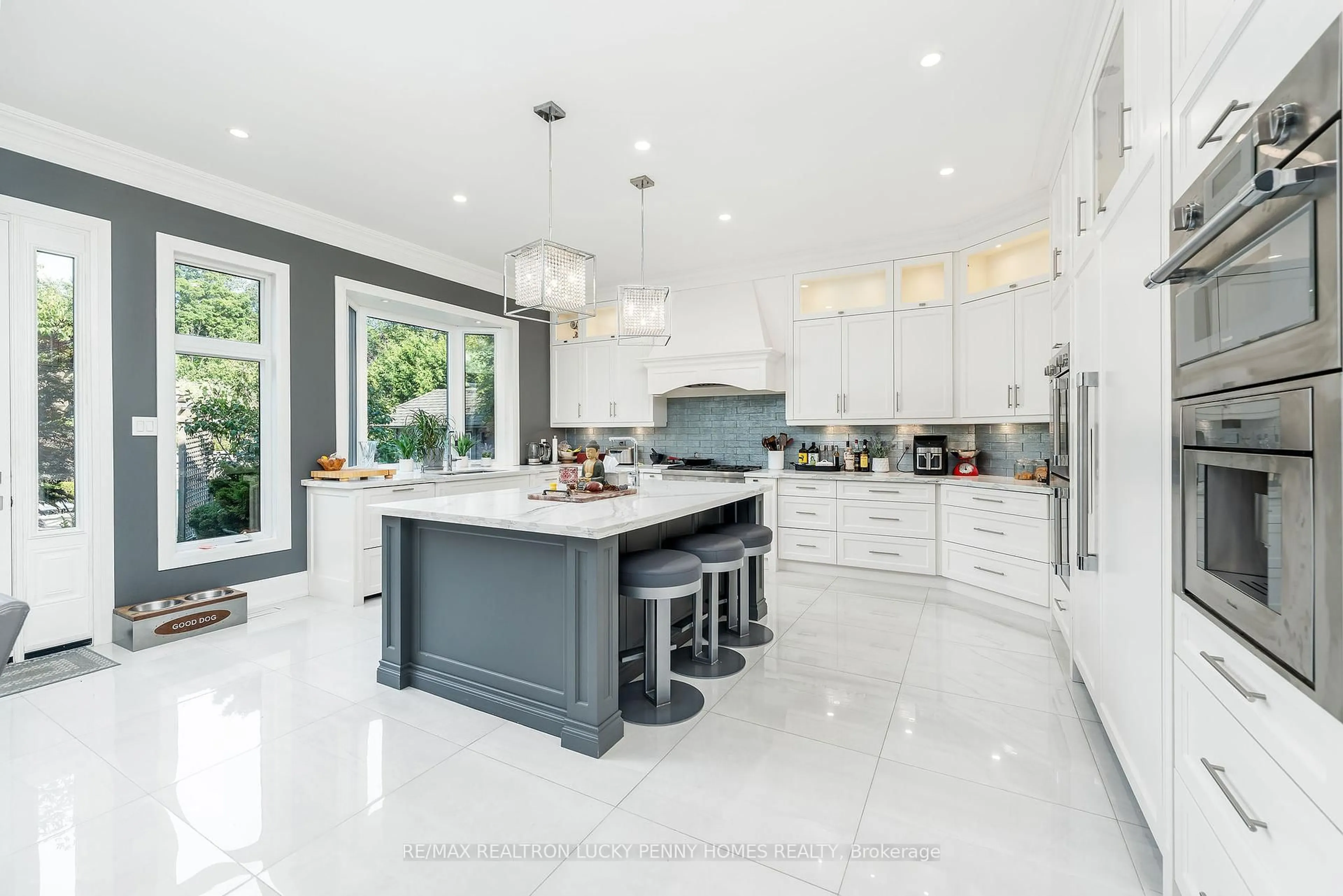 Contemporary kitchen, ceramic/tile floor for 30 Bernadotte Dr, Markham Ontario L6C 3H1