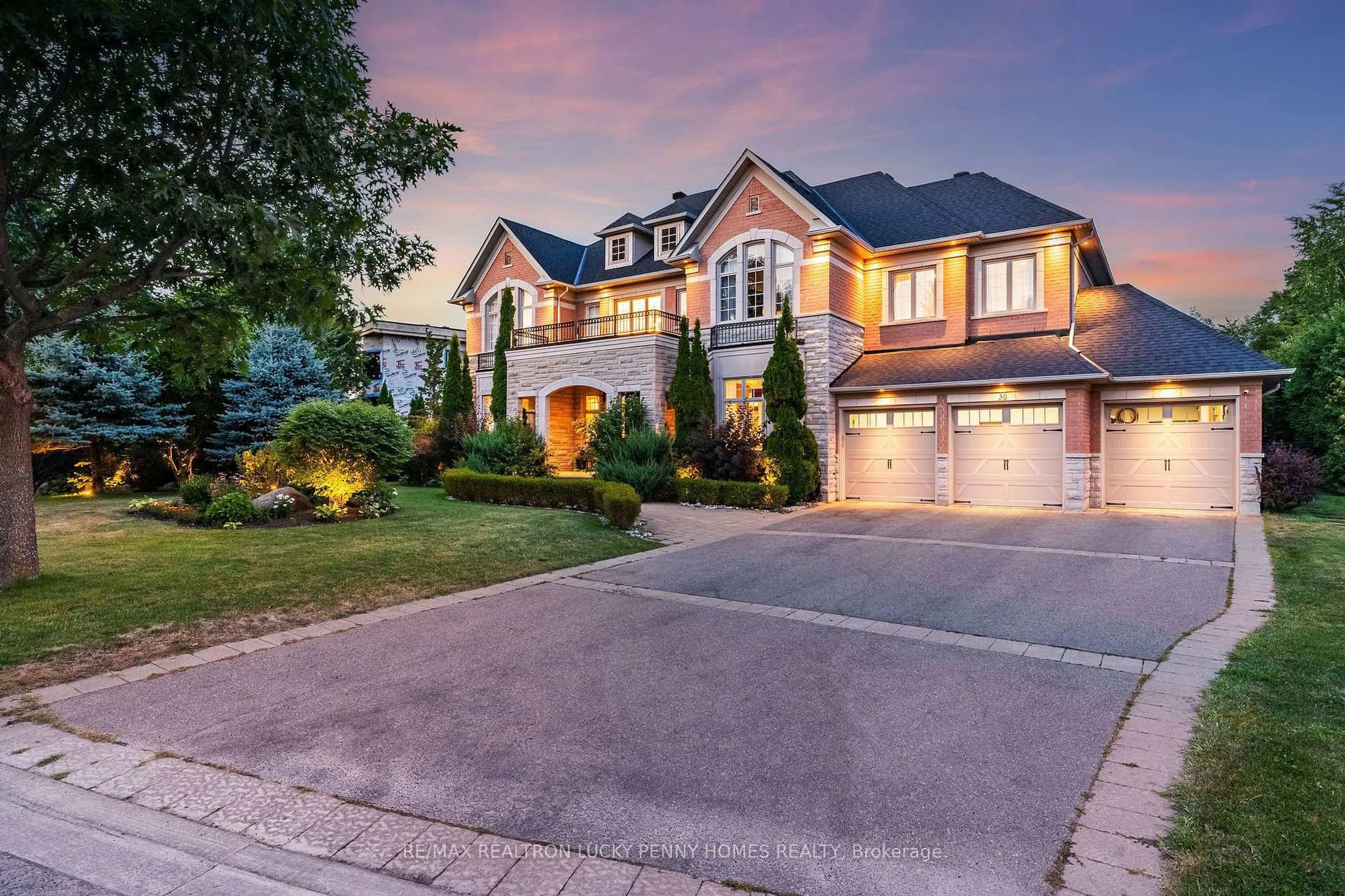 Home with brick exterior material, street for 30 Bernadotte Dr, Markham Ontario L6C 3H1
