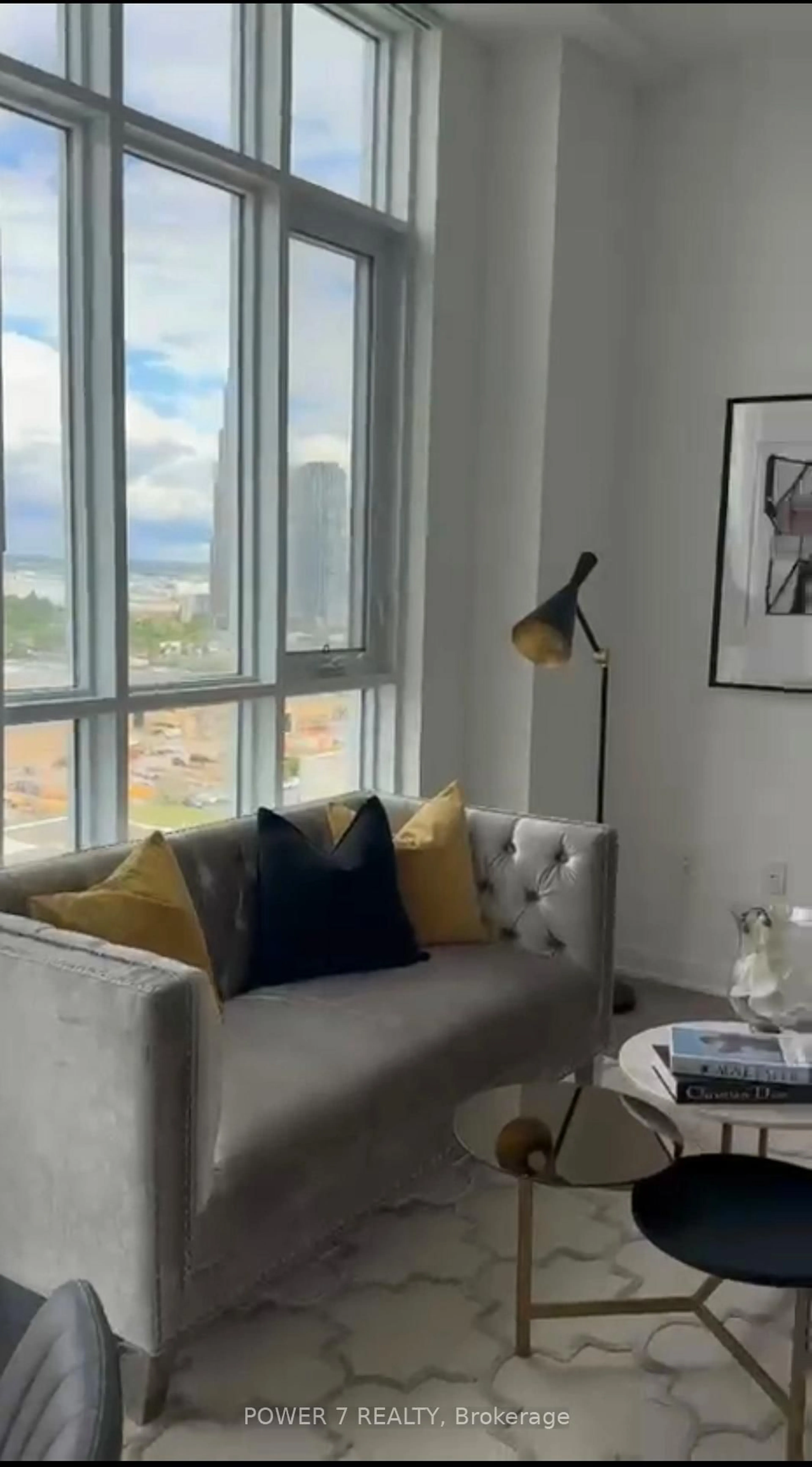 Living room with furniture, floor is not visible for 10 Honeycrisp Cres #1801, Vaughan Ontario L4K 0M7