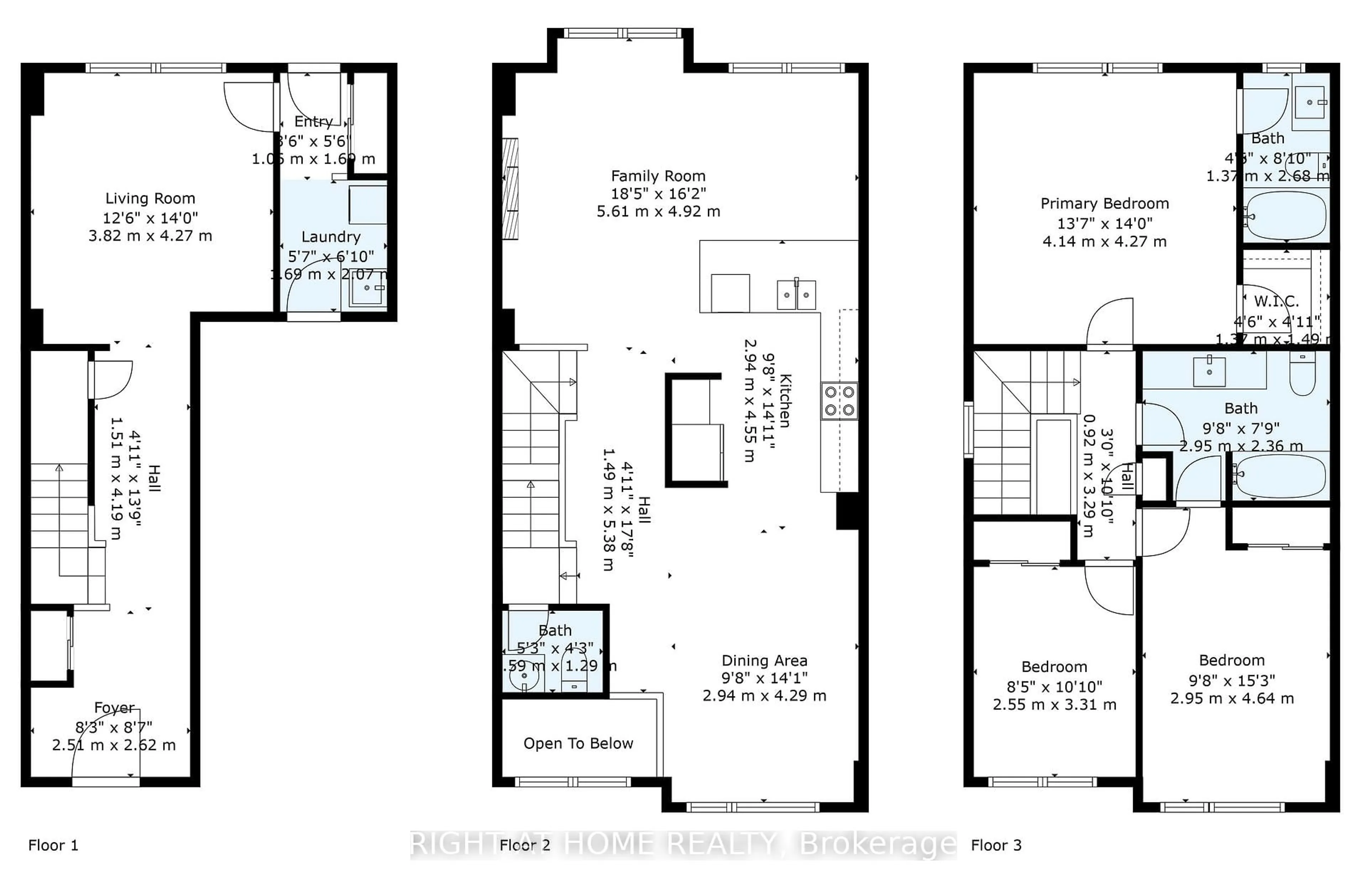 Floor plan for 209 Vantage Loop, Newmarket Ontario L3X 0L4