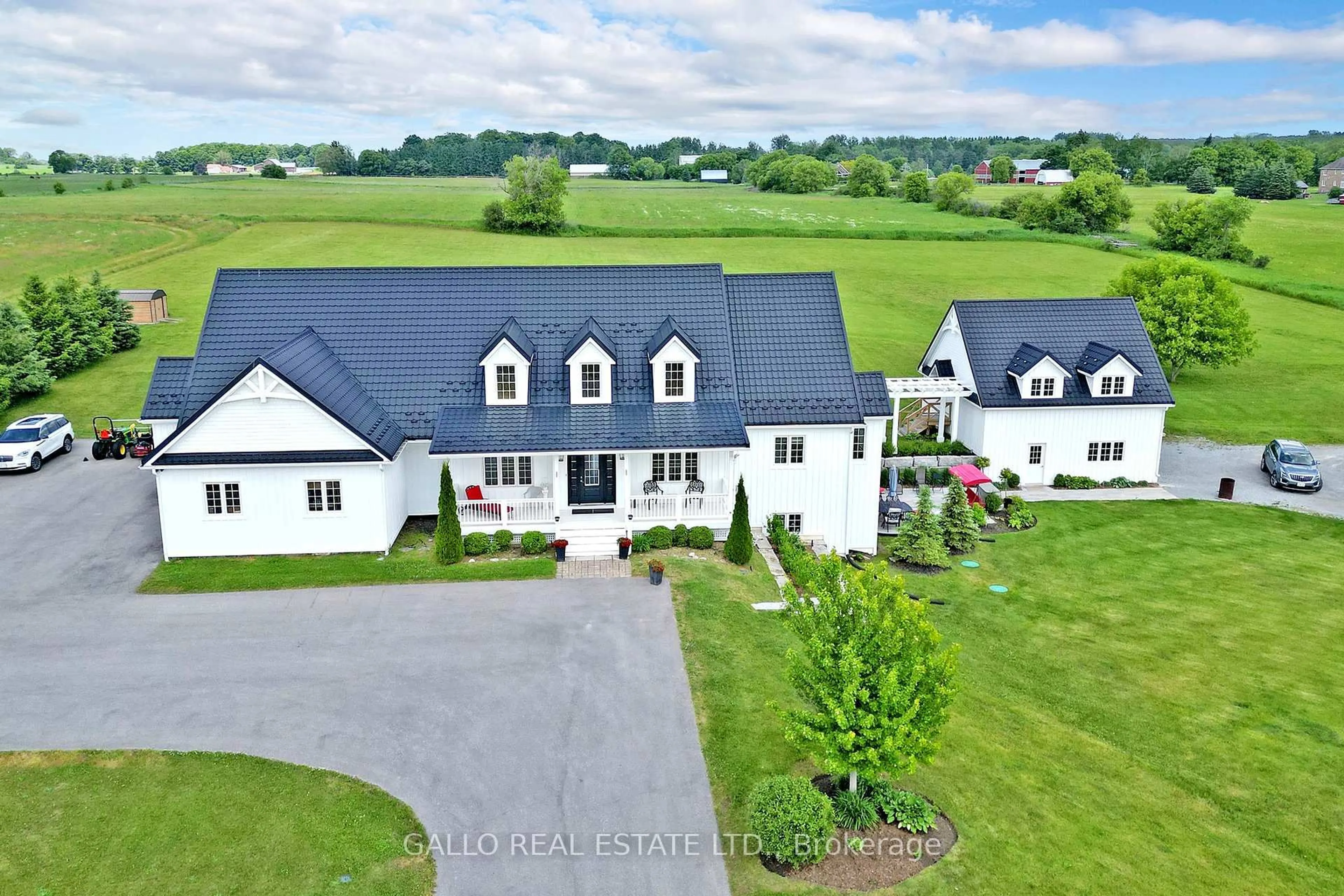 A pic from outside/outdoor area/front of a property/back of a property/a pic from drone, unknown for 7779 CONCESSION 3, Uxbridge Ontario L9P 1R1