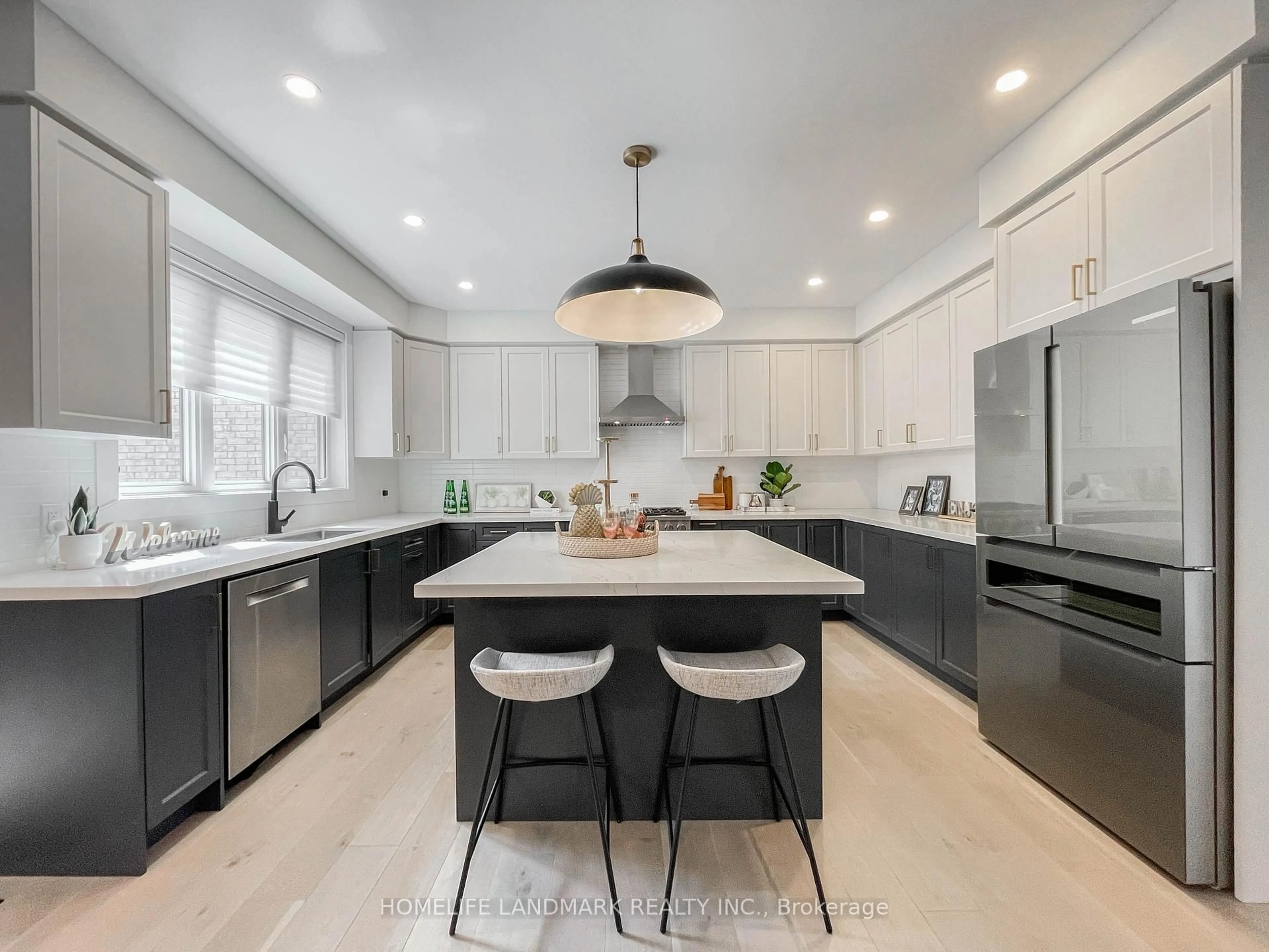 Contemporary kitchen, ceramic/tile floor for 5 Parkstone Rd, Markham Ontario L6C 3K2