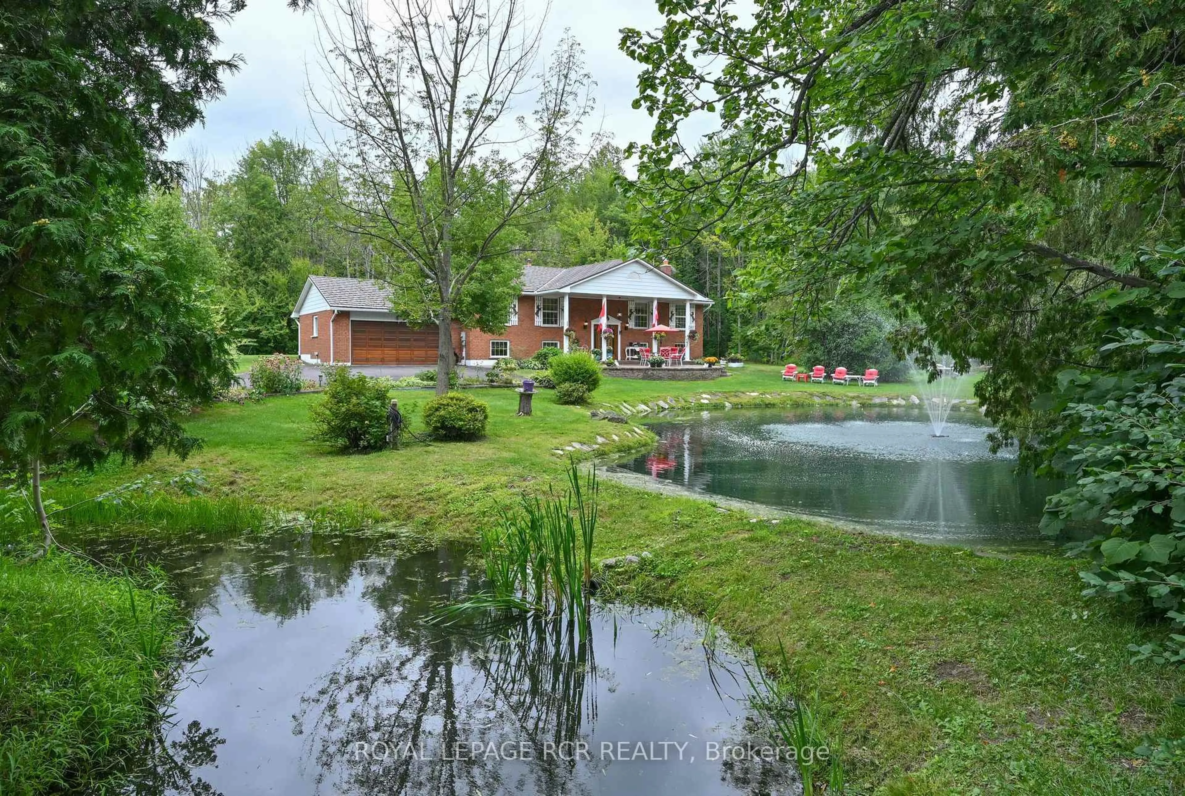 A pic from outside/outdoor area/front of a property/back of a property/a pic from drone, water/lake/river/ocean view for 5664 Concession Rd 2, Adjala-Tosorontio Ontario L0M 1J0