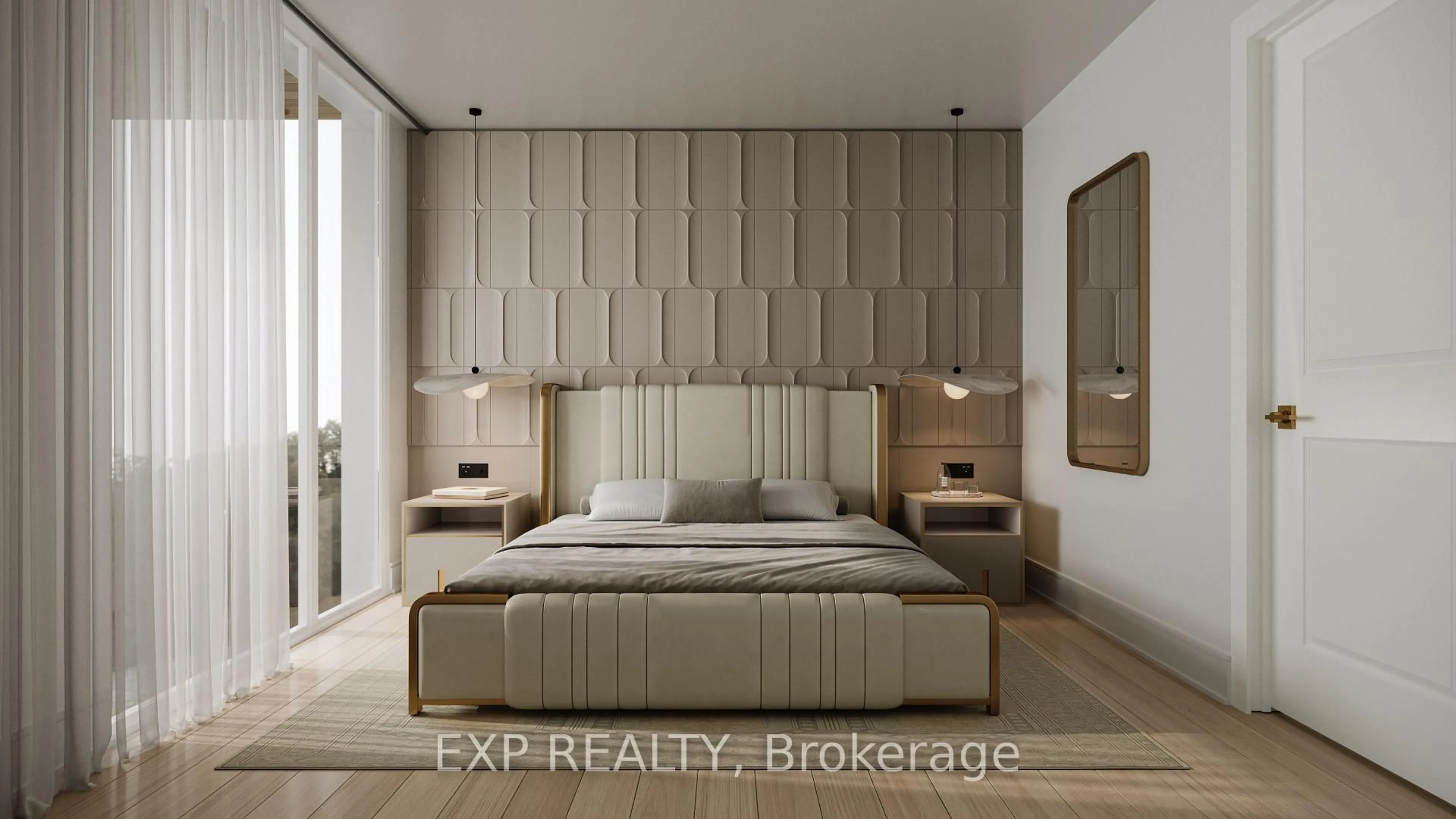 Bedroom with bed, unknown for 399 Royal Orchard Blvd #418, Markham Ontario L3T 0H3