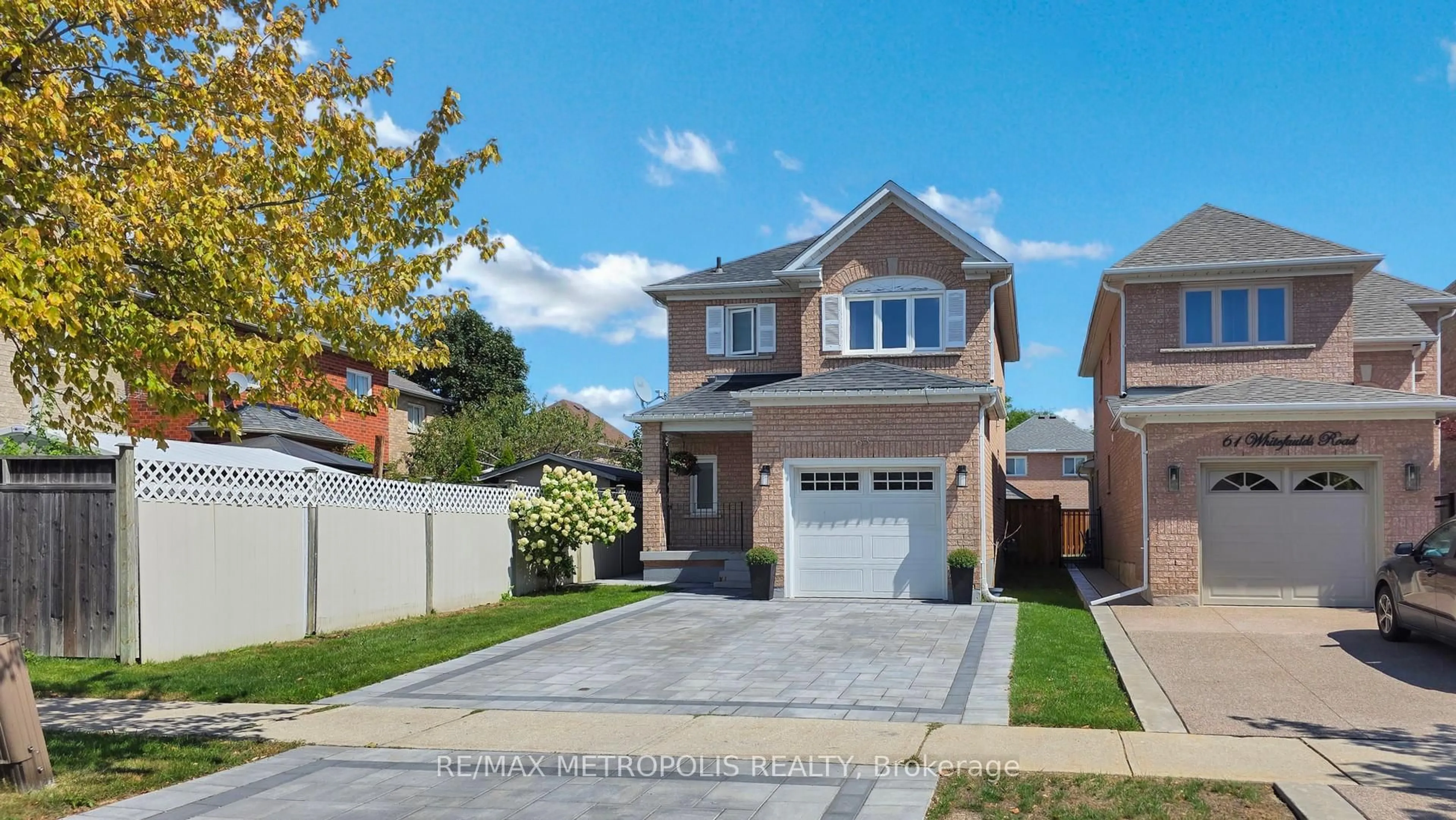 Home with brick exterior material, street for 63 Whitefaulds Rd, Vaughan Ontario L6A 2K4