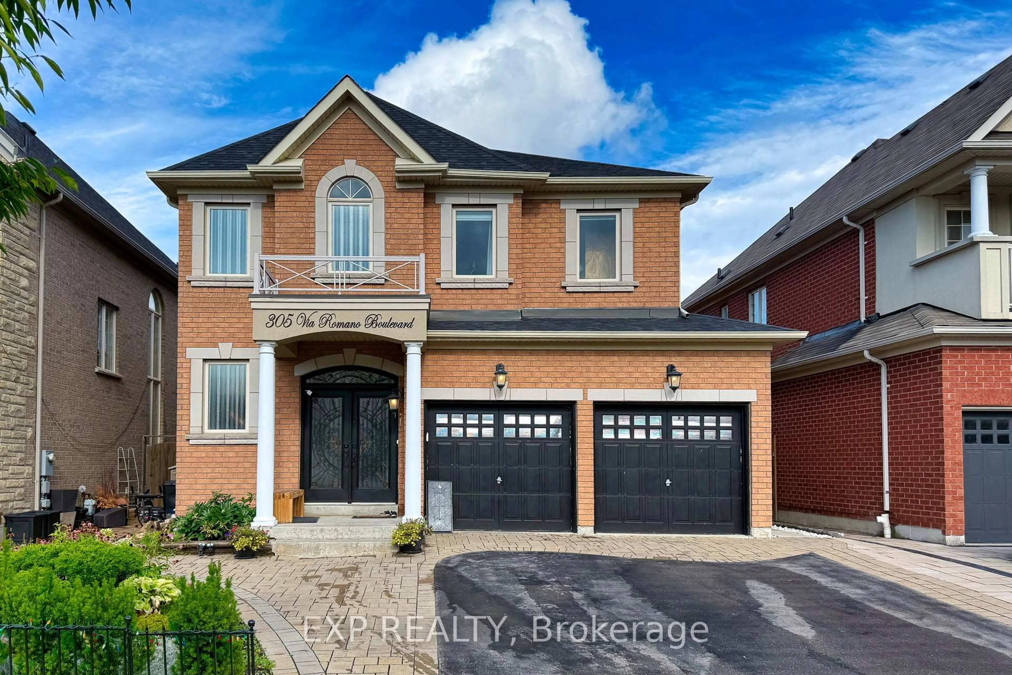 Home with brick exterior material, street for 305 Via Romano Blvd, Vaughan Ontario L6A 0J1