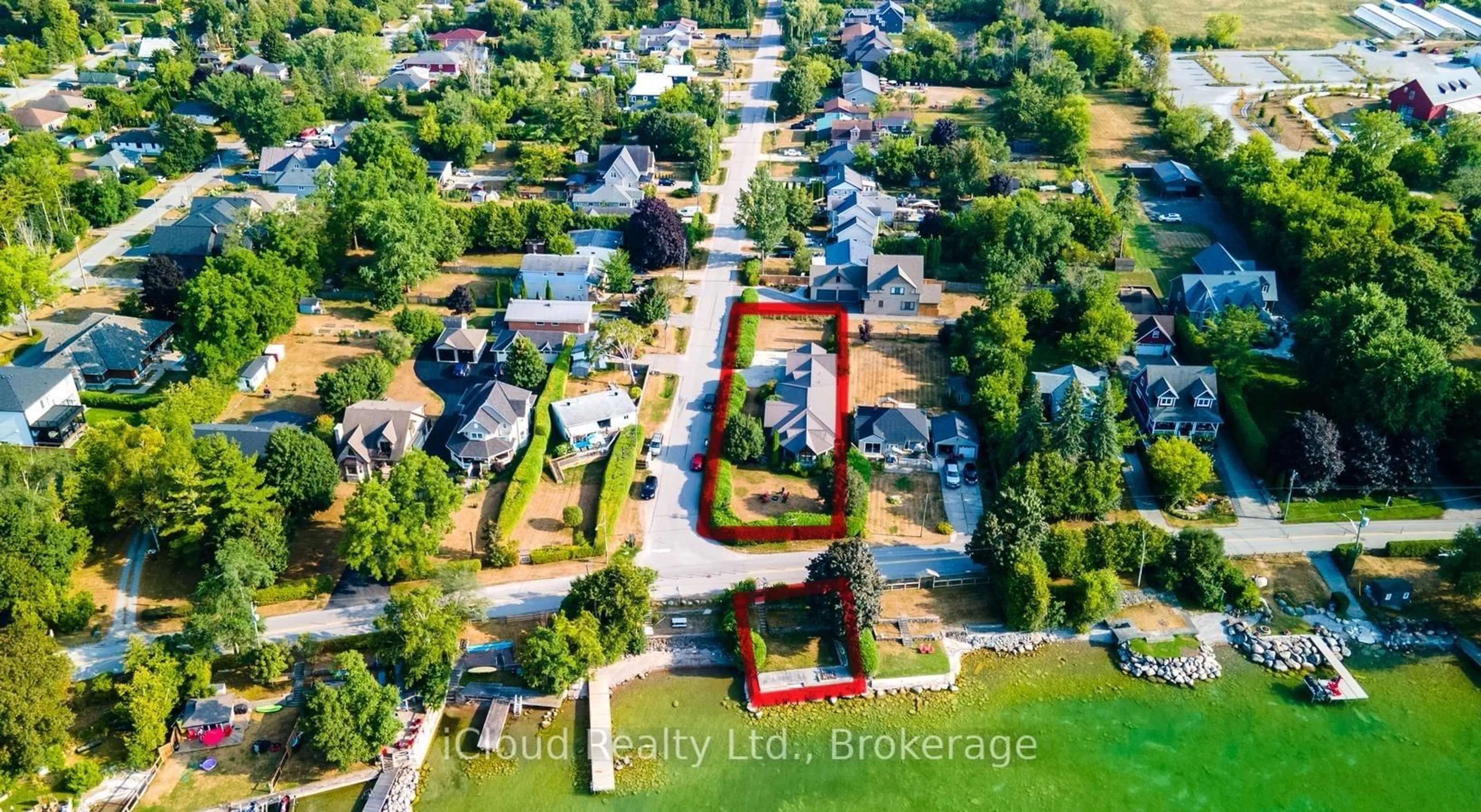 A pic from outside/outdoor area/front of a property/back of a property/a pic from drone, street for 523 Lake Dr, Georgina Ontario L0E 1S0