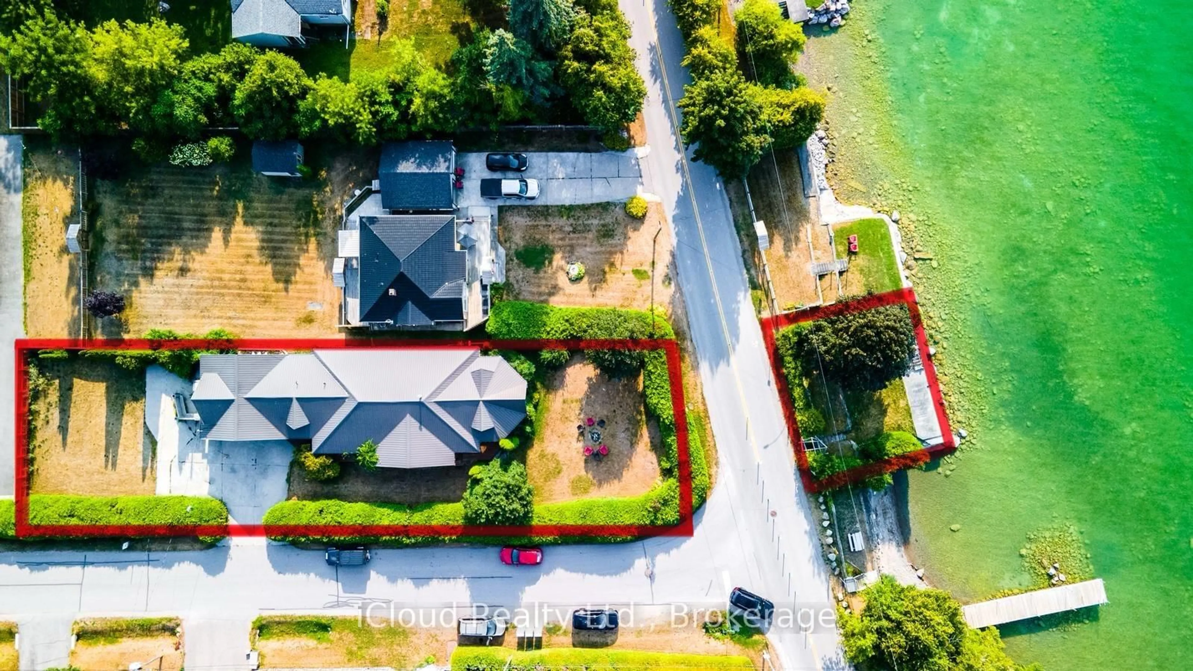 A pic from outside/outdoor area/front of a property/back of a property/a pic from drone, unknown for 523 Lake Dr, Georgina Ontario L0E 1S0