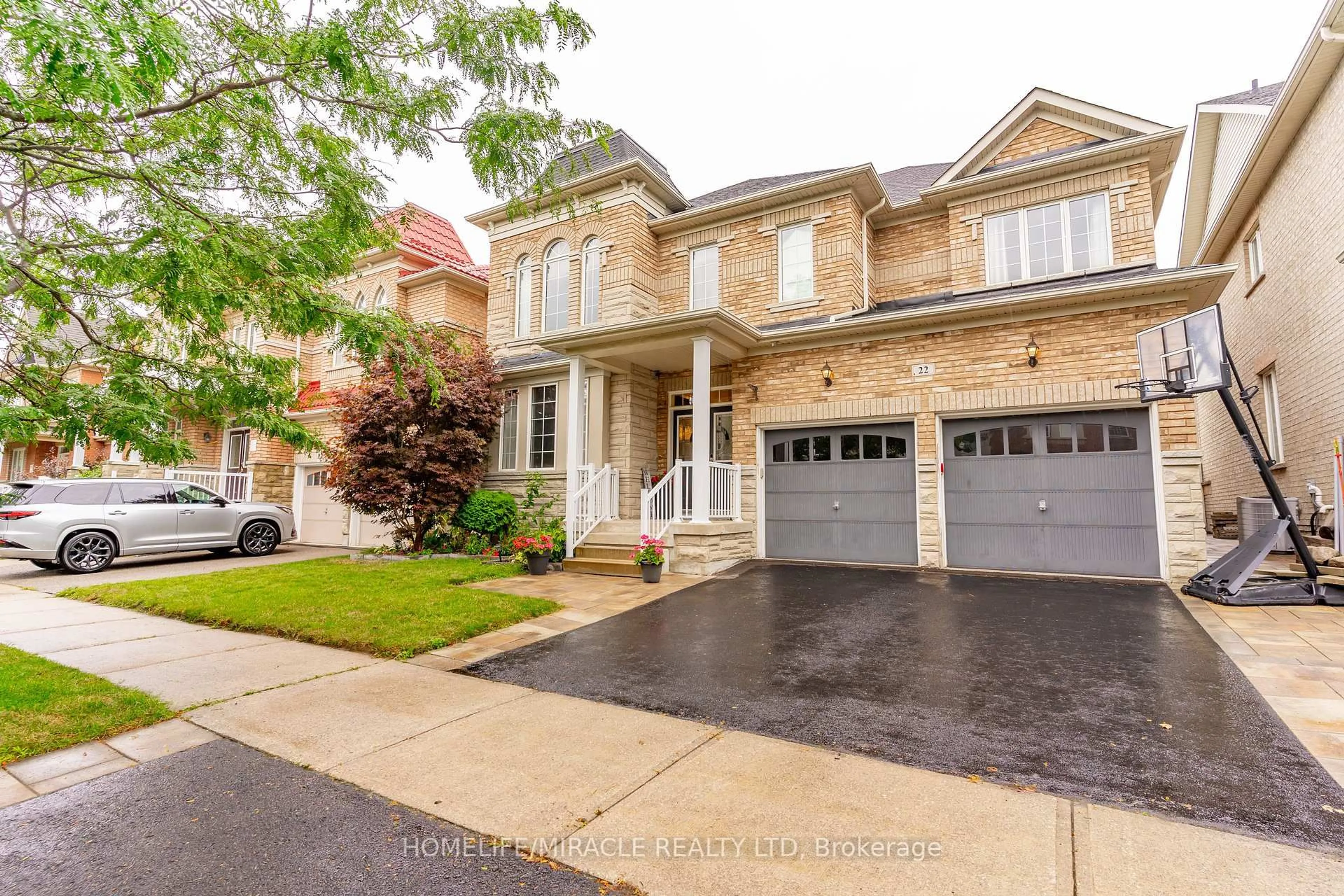 Home with brick exterior material, street for 22 Malborough Rd, Markham Ontario L6B 0E8