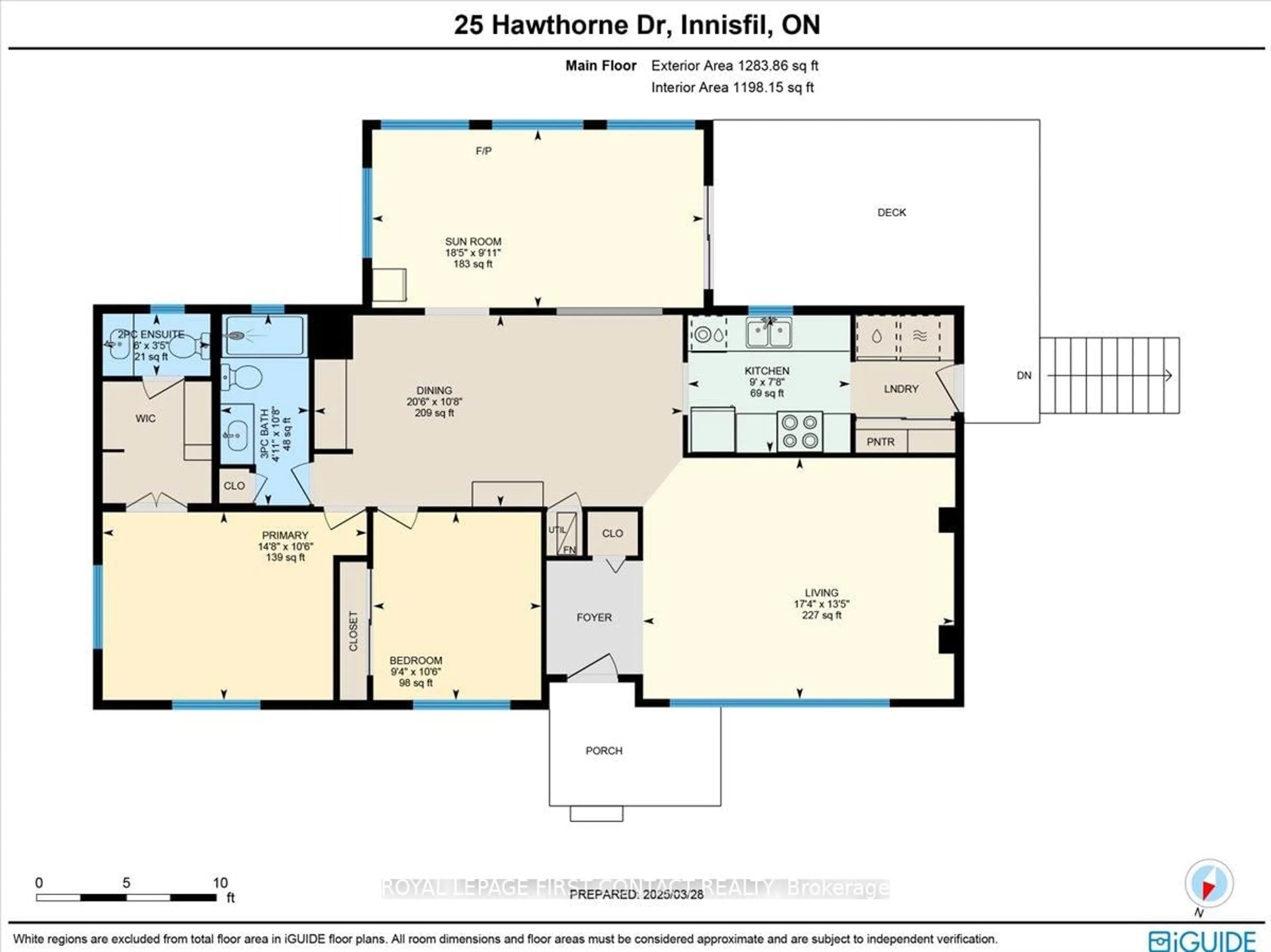 Floor plan for 25 Hawthorne Dr, Innisfil Ontario L9S 1P1