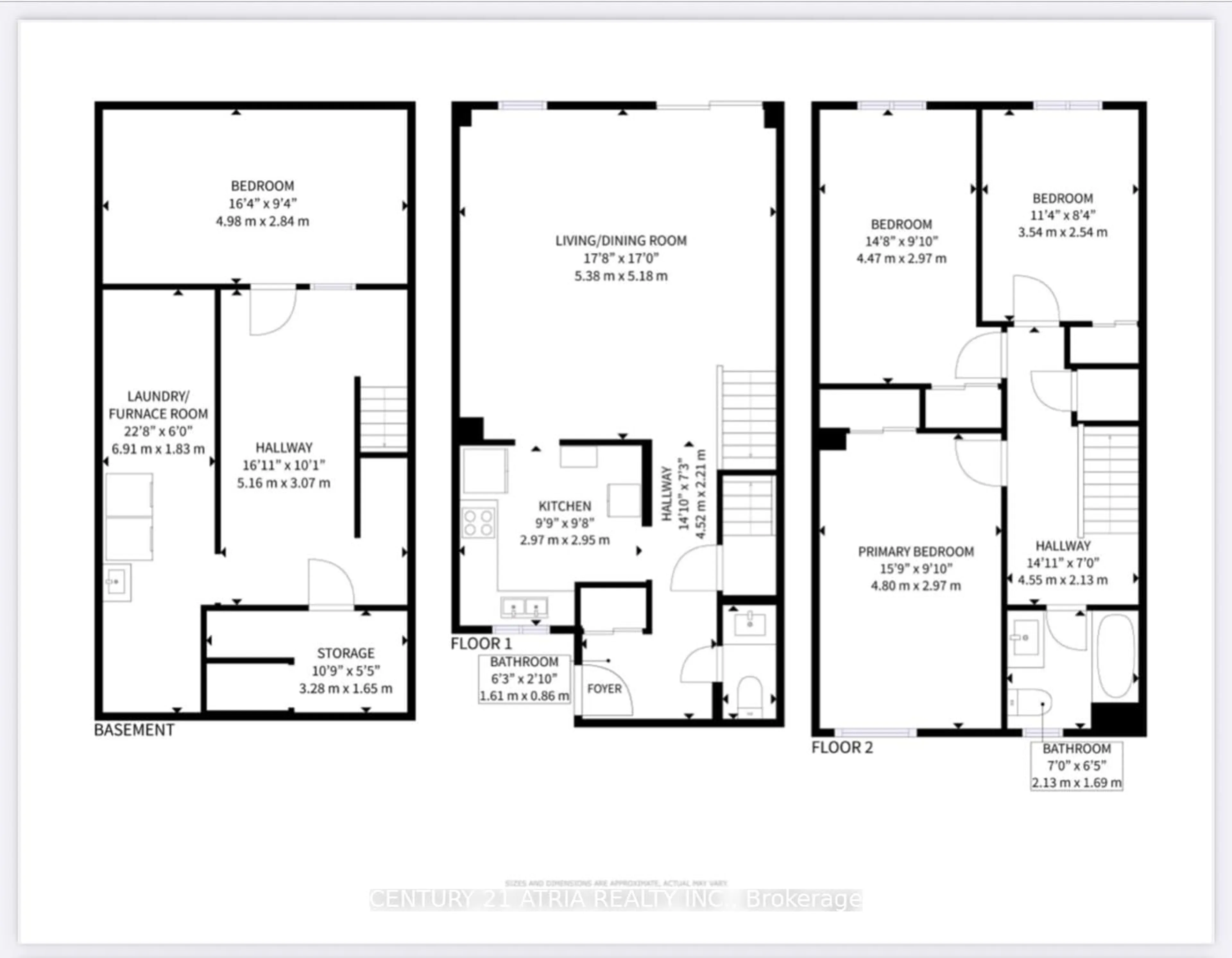 Floor plan for 80 Hord Cres, Vaughan Ontario L4J 3A7
