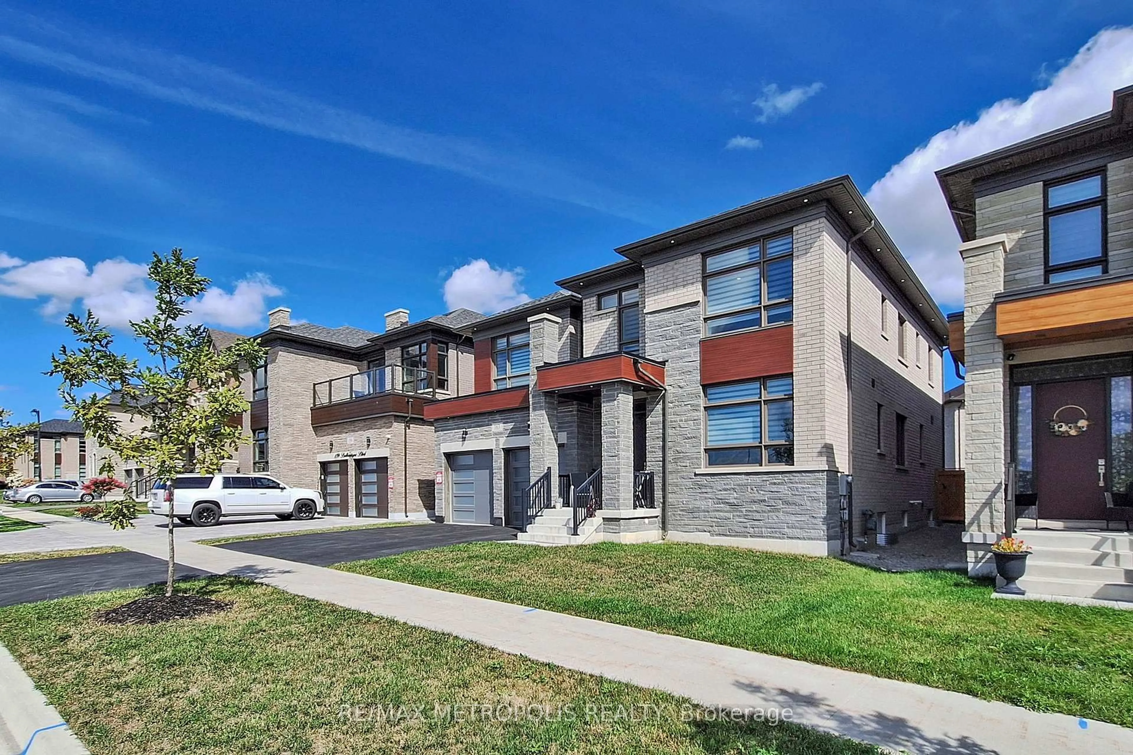 Home with brick exterior material, street for 163 Ballantyne Blvd, Vaughan Ontario L3L 0E6