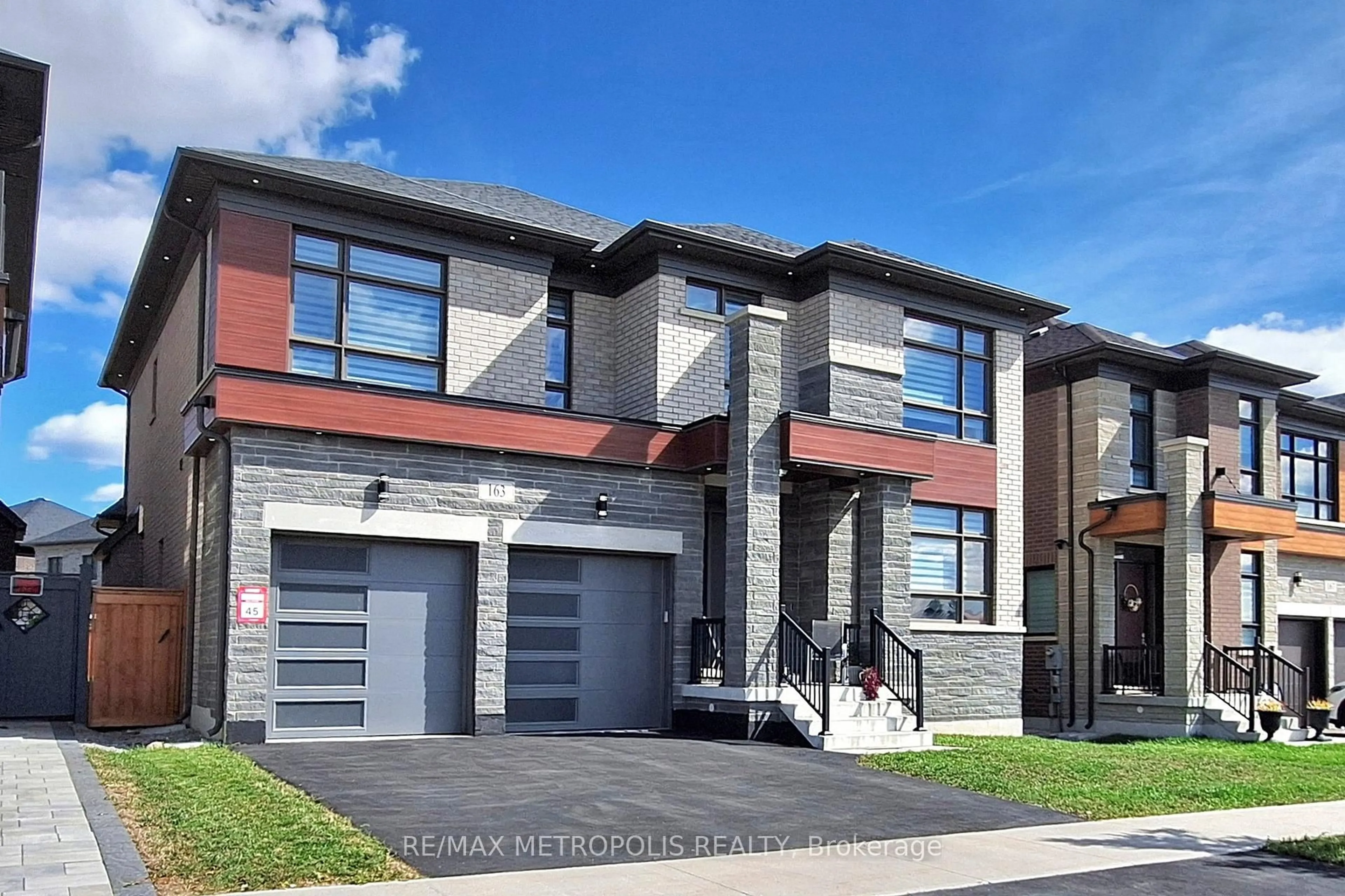Home with brick exterior material, street for 163 Ballantyne Blvd, Vaughan Ontario L3L 0E6