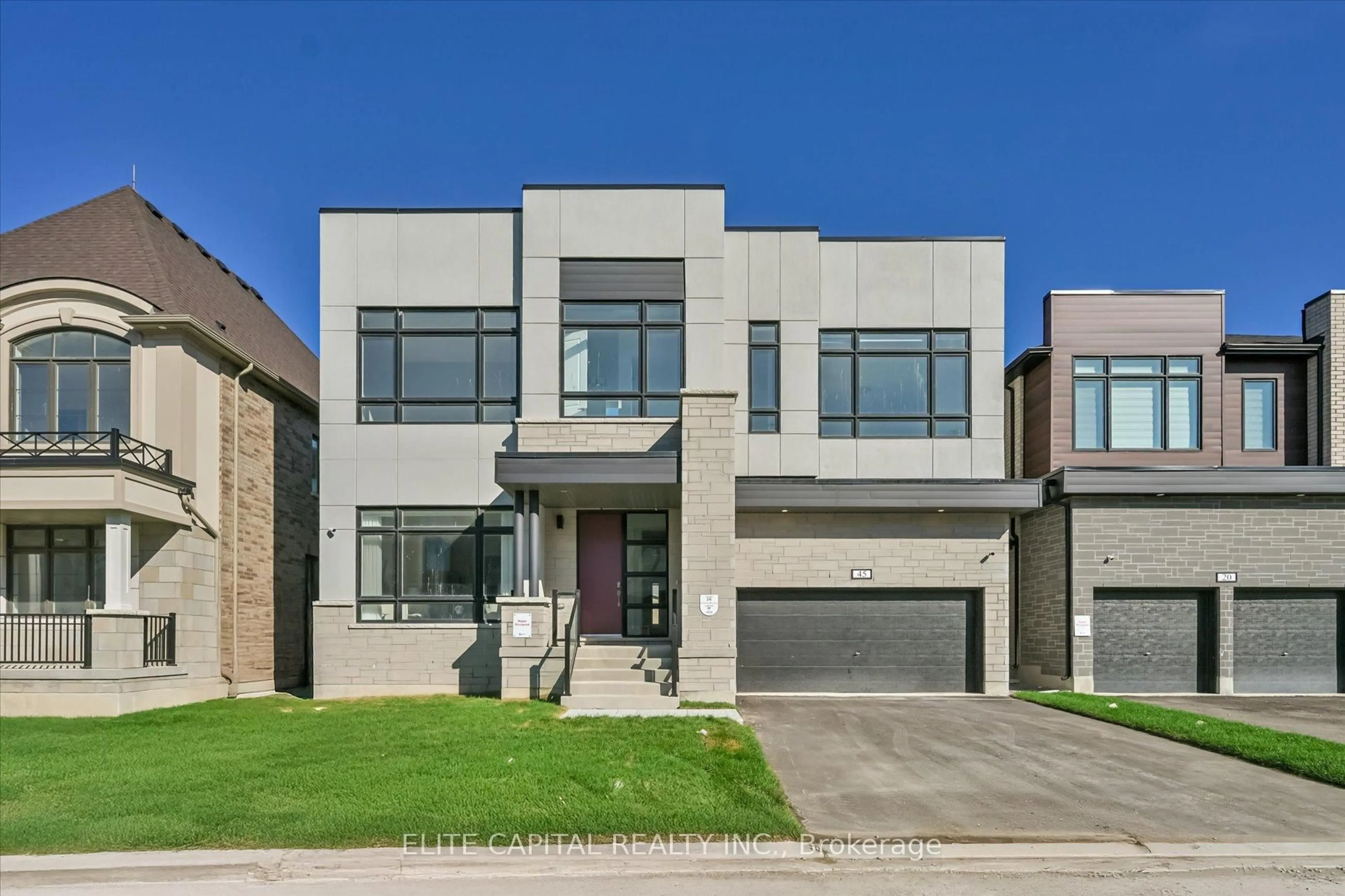 Home with brick exterior material, street for 45 Godfrey Willis Dr, Markham Ontario L6C 3N2