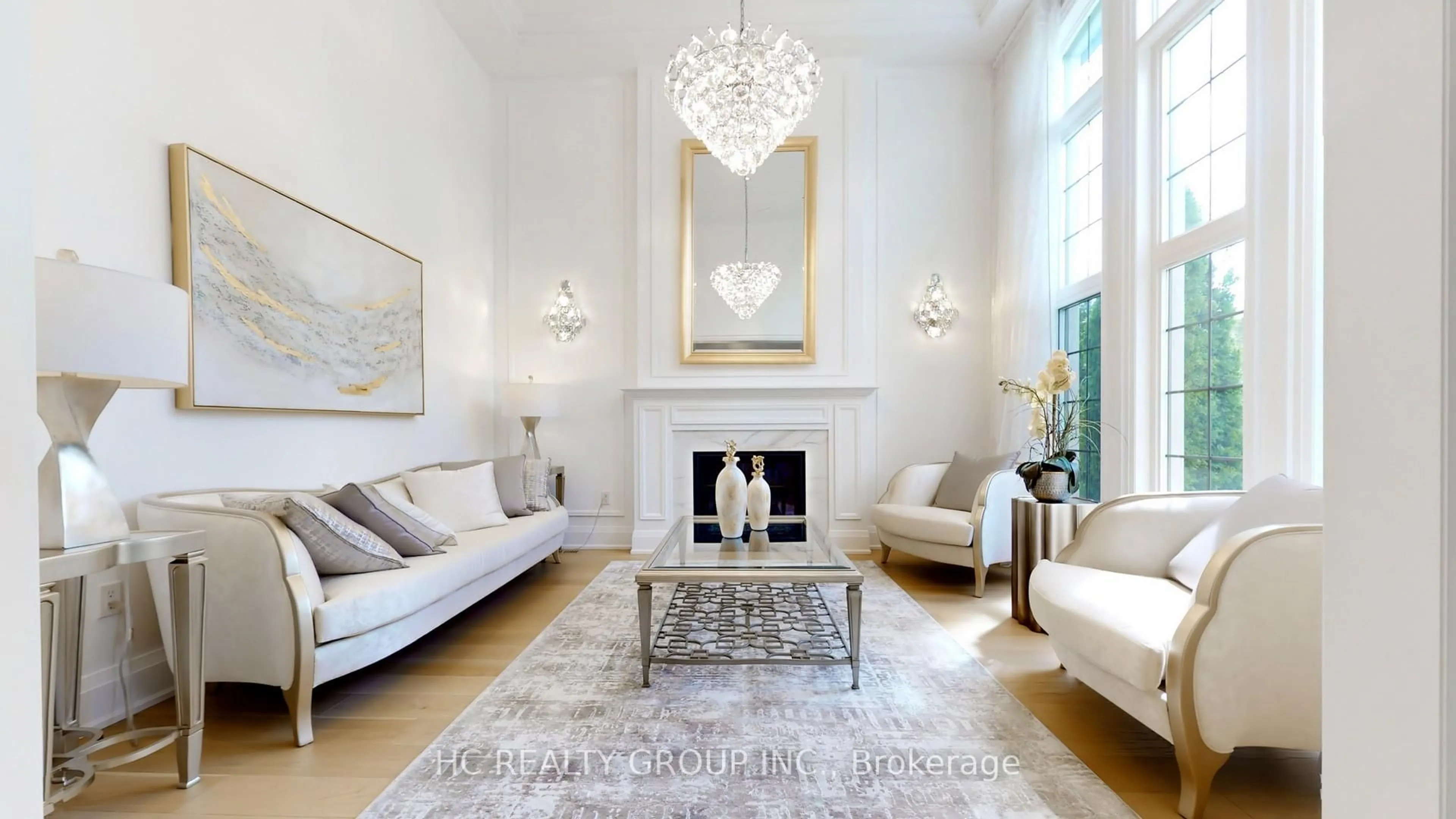 Living room with furniture, unknown for 18 Denham Dr, Richmond Hill Ontario L4C 6J1