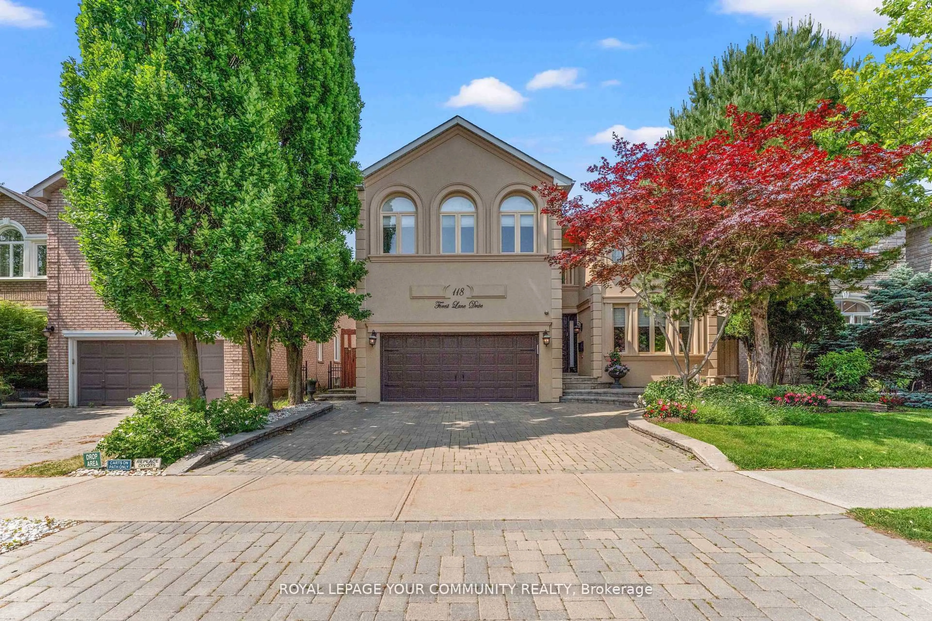 Home with brick exterior material, street for 118 Forest Lane Dr, Vaughan Ontario L4J 3N8