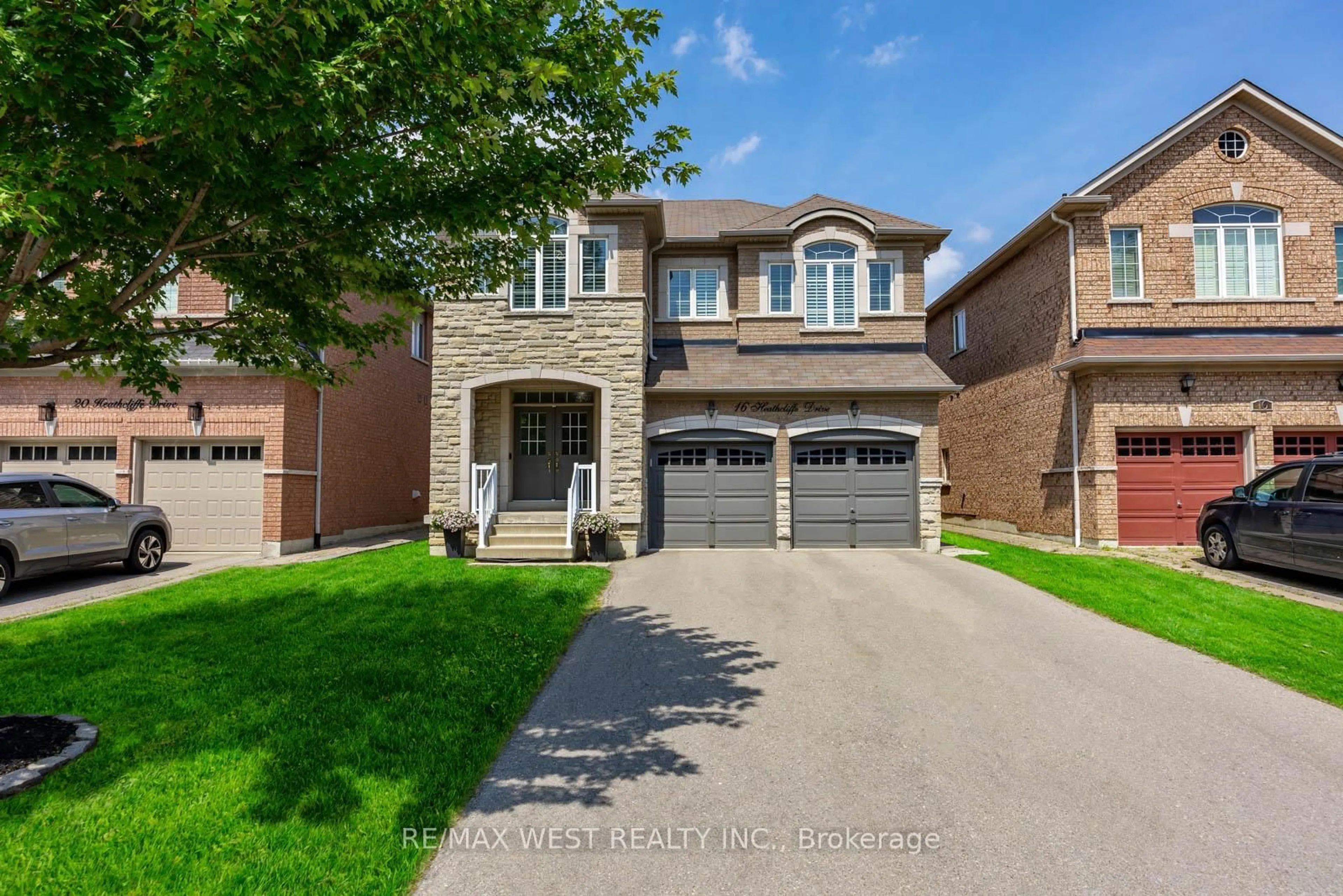 Home with brick exterior material, street for 16 Heathcliffe Dr, Vaughan Ontario L4H 0J9