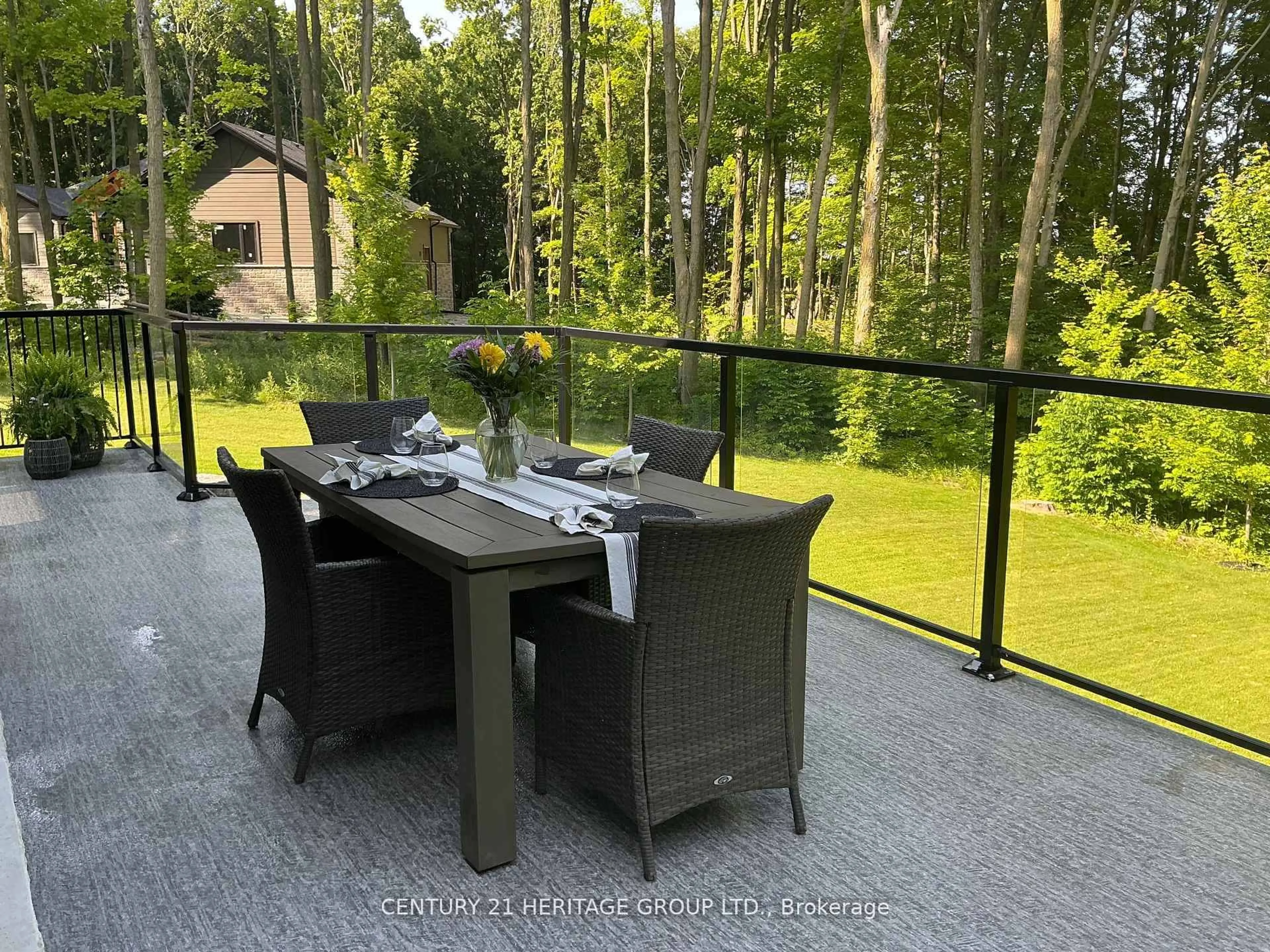 Patio, forest/trees view for 17657 Highway 48, East Gwillimbury Ontario L0G 1E0