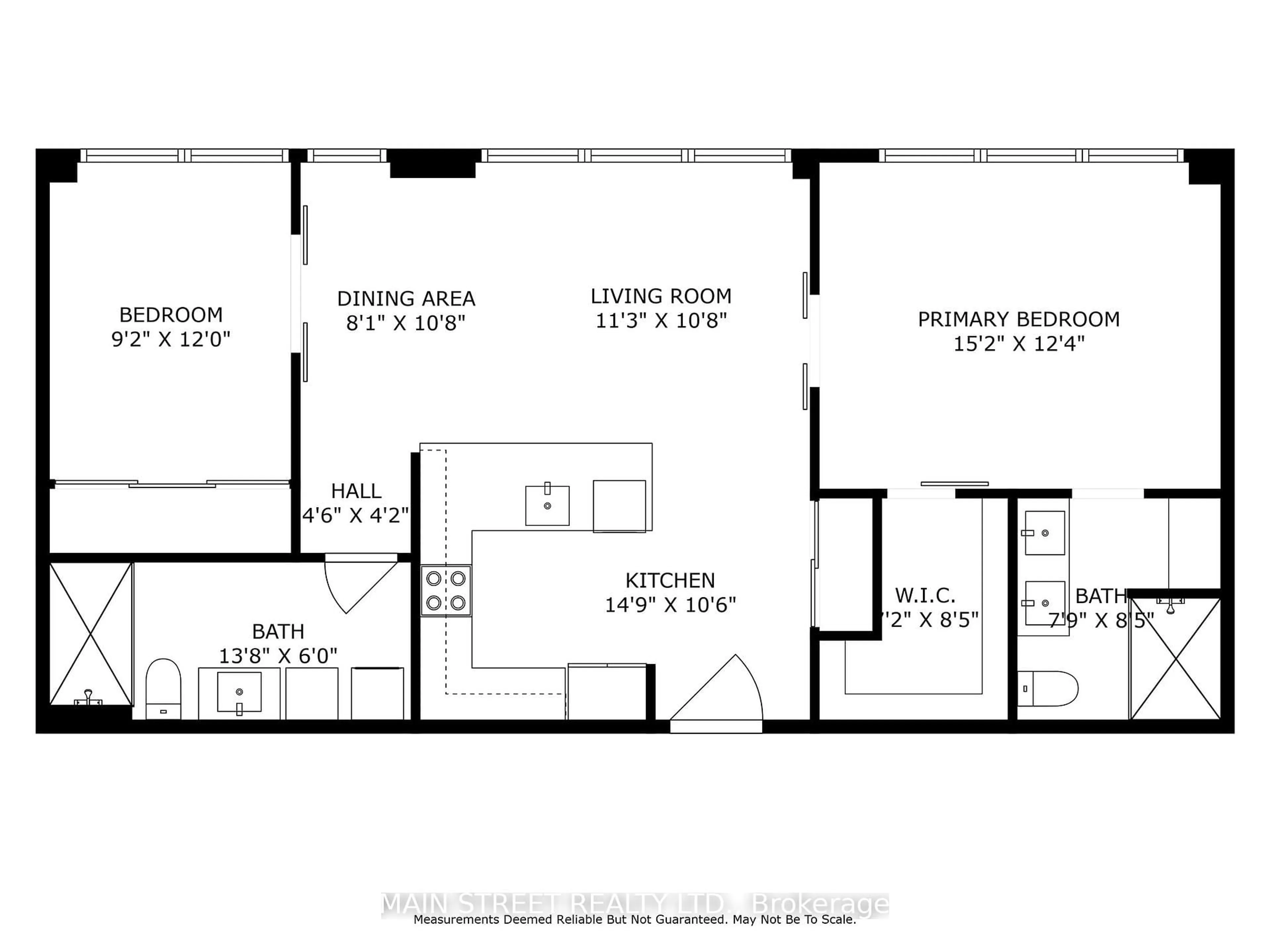 Floor plan for 543 Timothy St #107, Newmarket Ontario L3Y 1R1