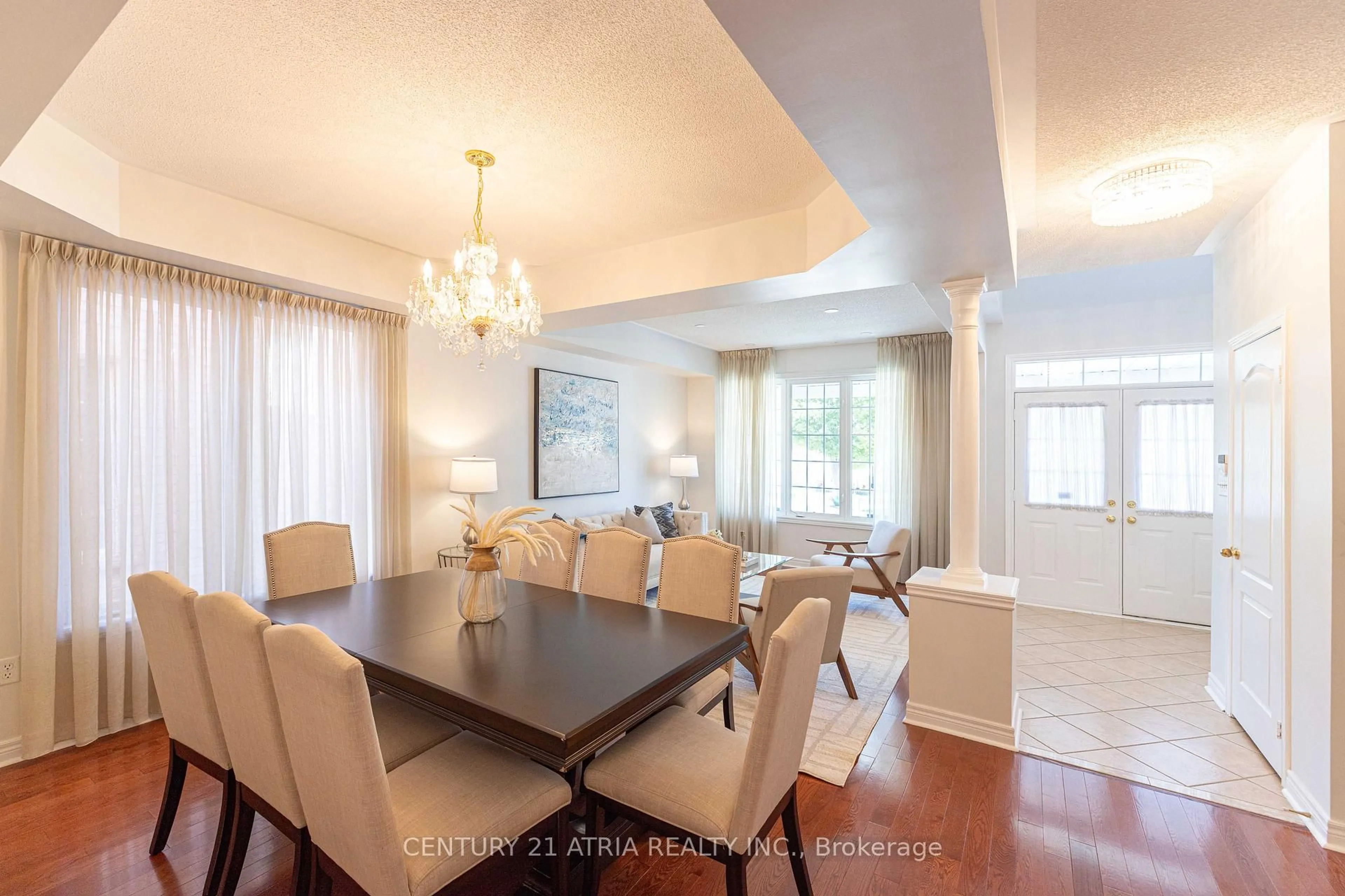 Dining room, wood/laminate floor for 82 Adastra Cres, Markham Ontario L6C 3C8